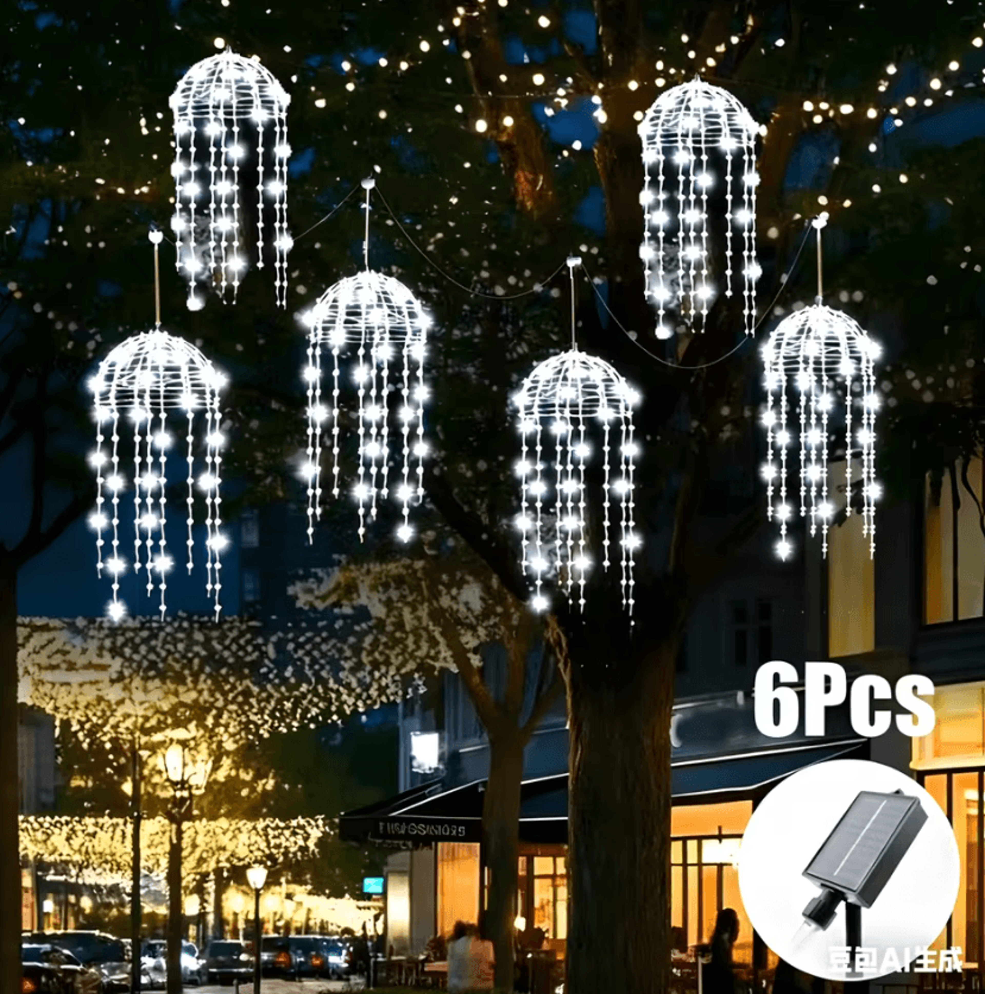 Solar Jellyfish Hanging Lights With 8 Lighting Modes 9
