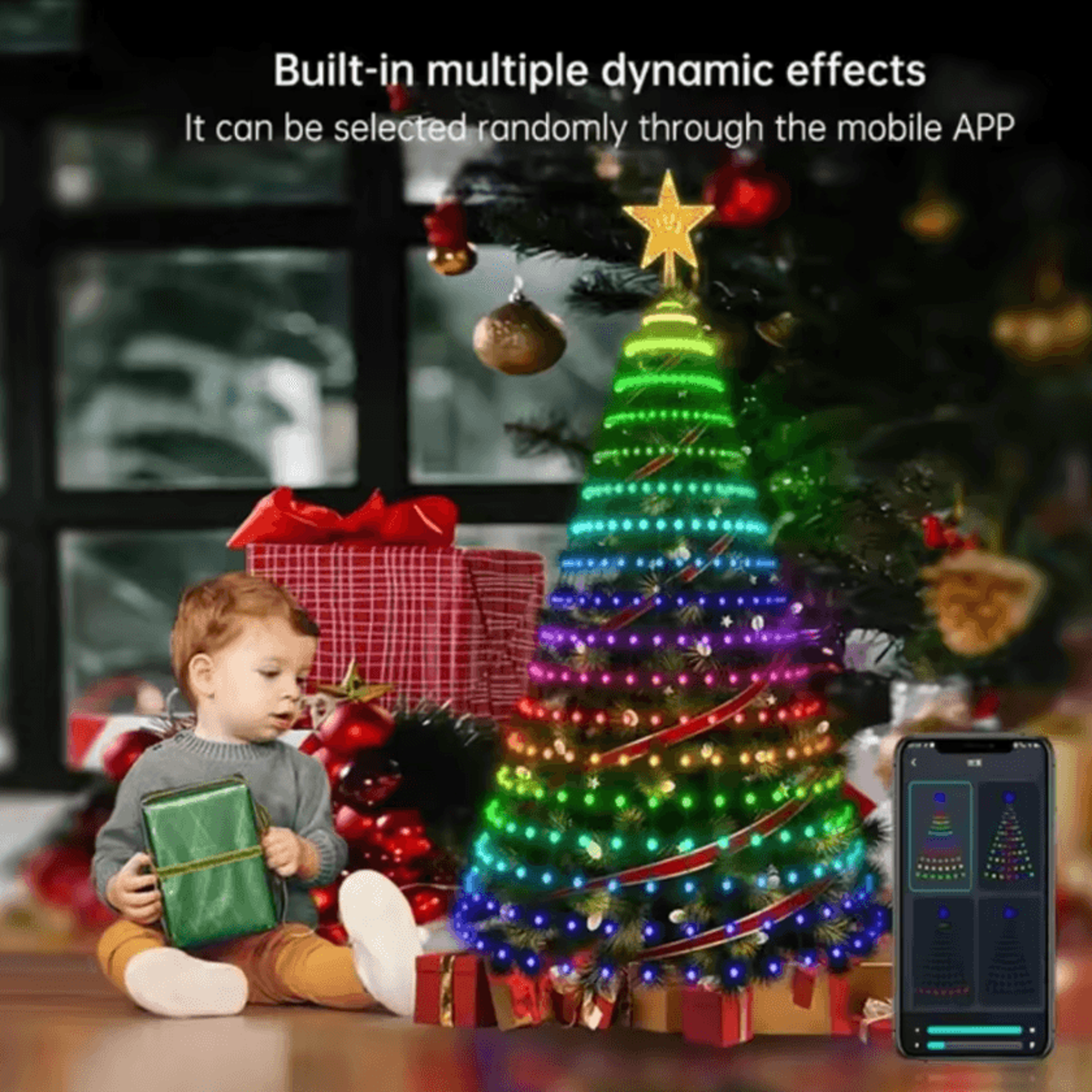 21M Smart Christmas Tree String Lights With Star Topper 0