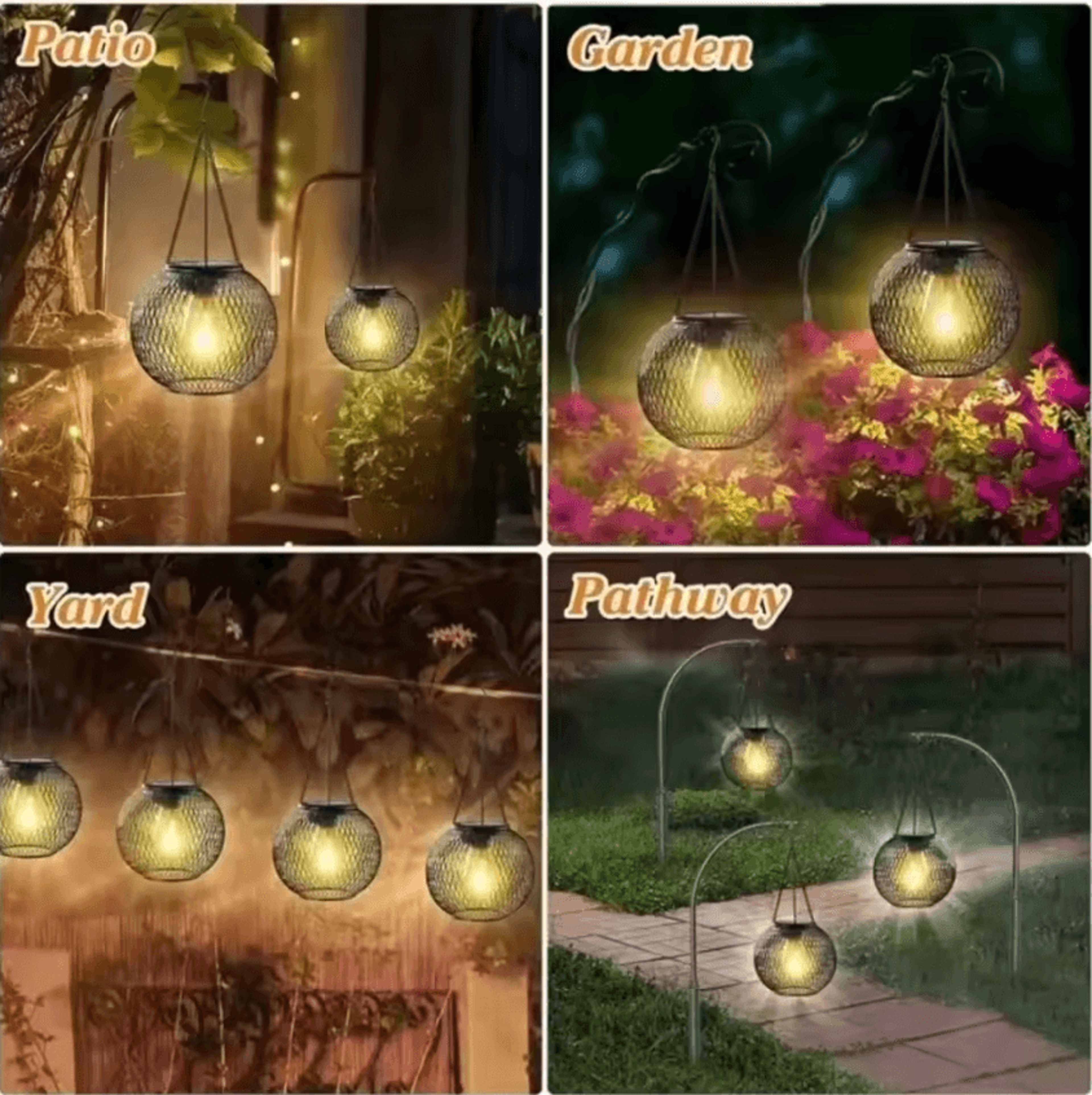 Solar LED Lantern Outdoor Hanging And Table Garden Light 1