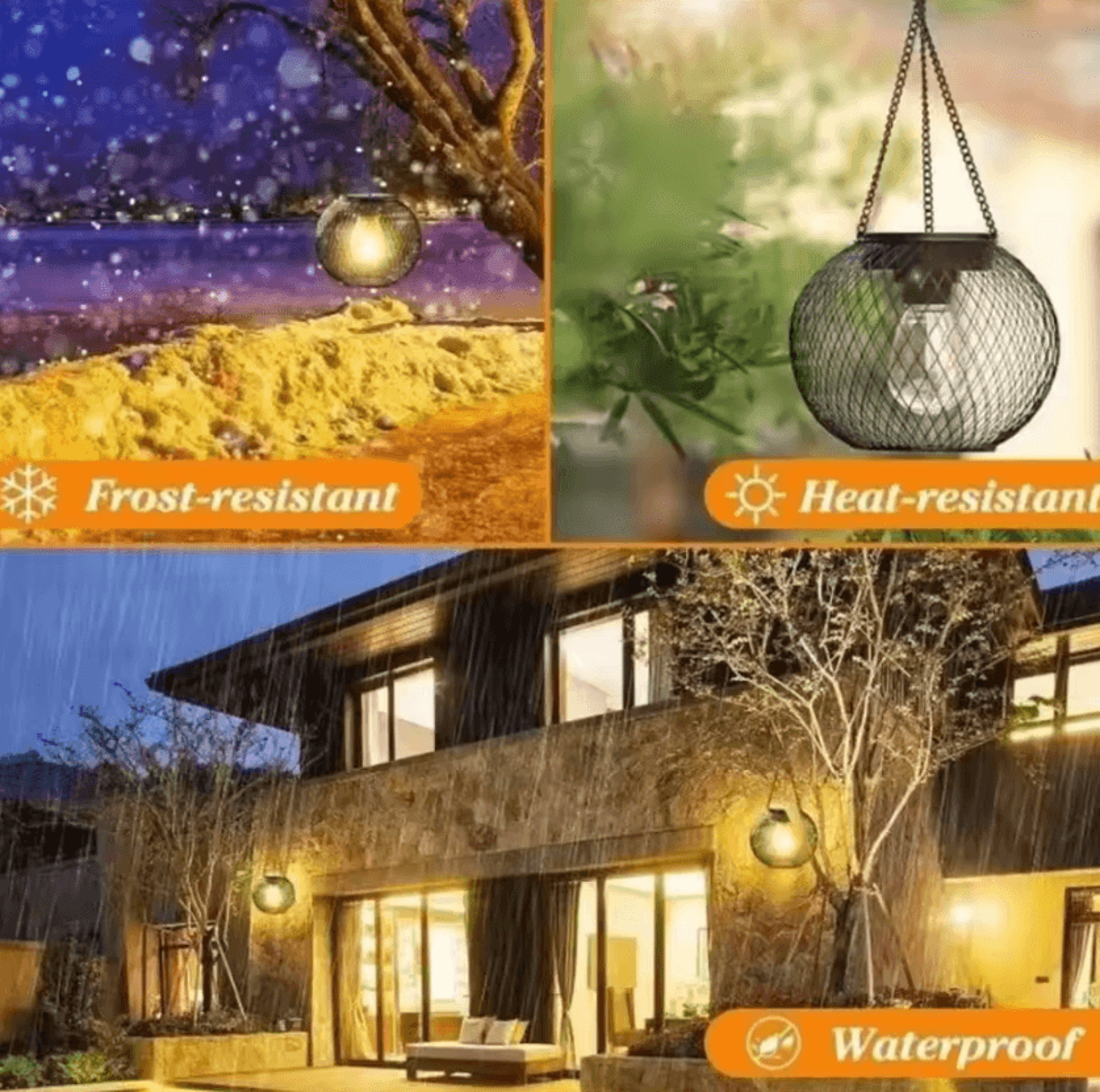 Solar LED Lantern Outdoor Hanging And Table Garden Light 4