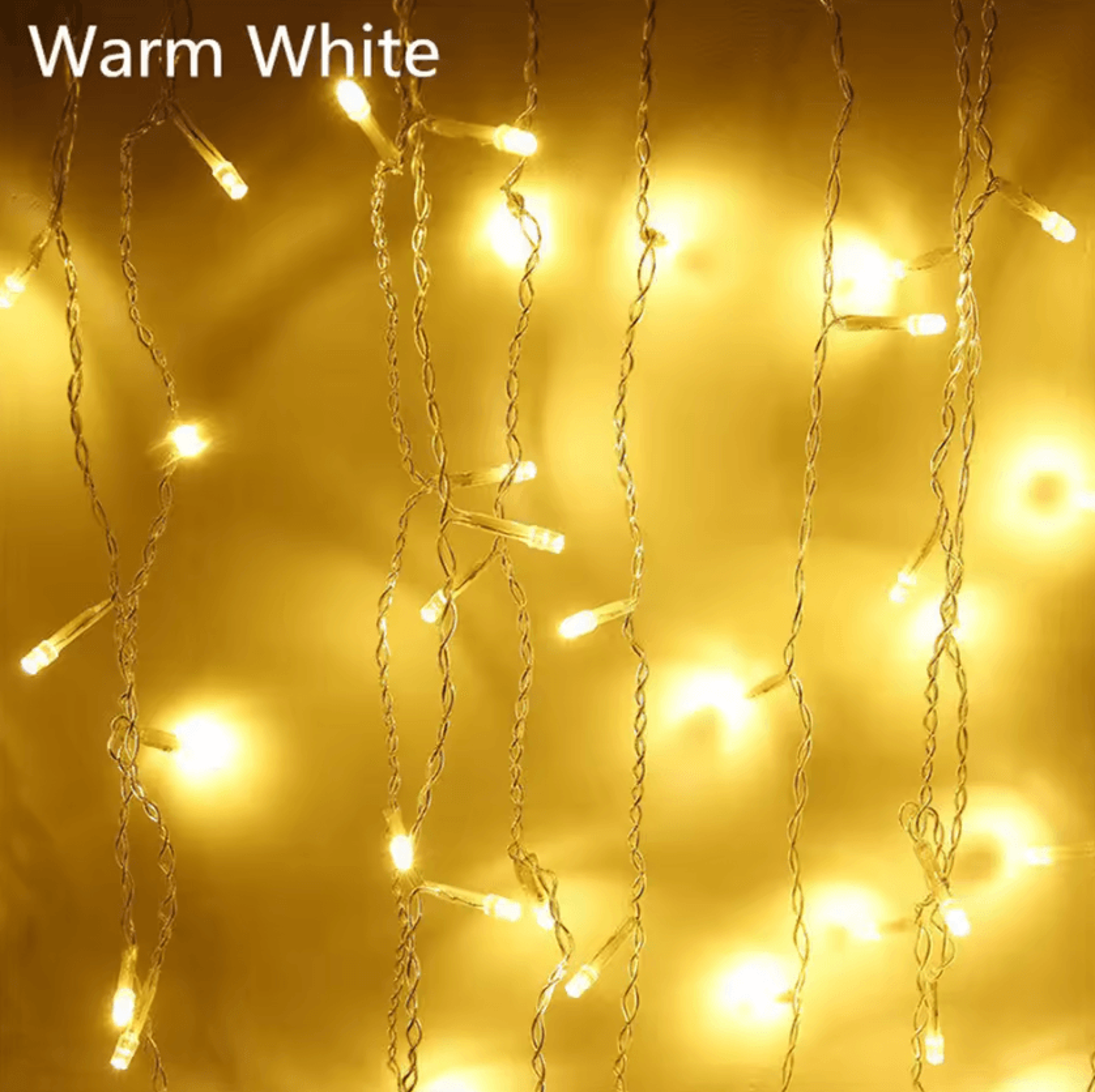 5M LED Waterfall Christmas Lights For Eaves And Garden Decor 3