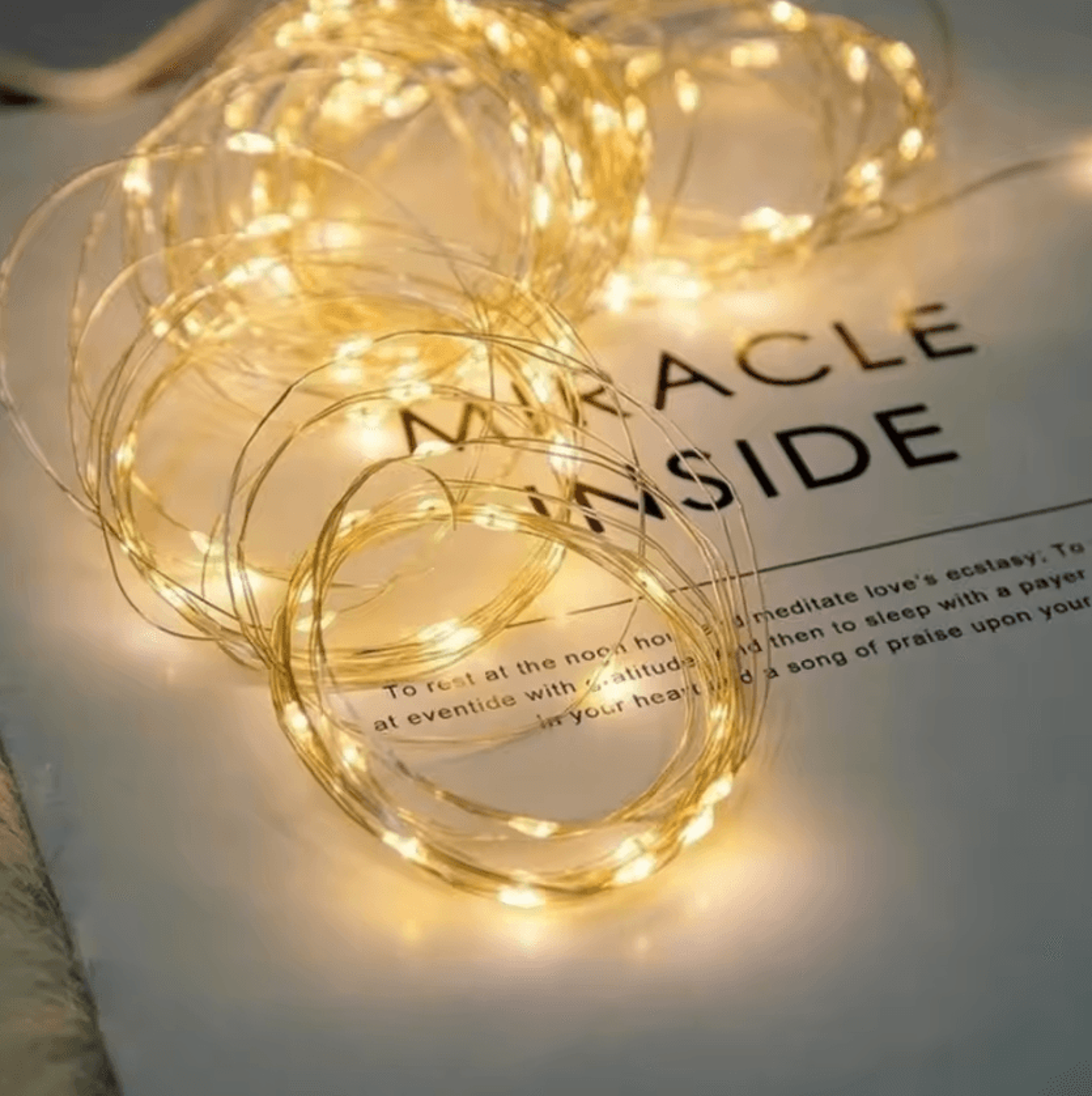 10 Pack 2M Copper Wire LED Fairy Lights With Batteries 2