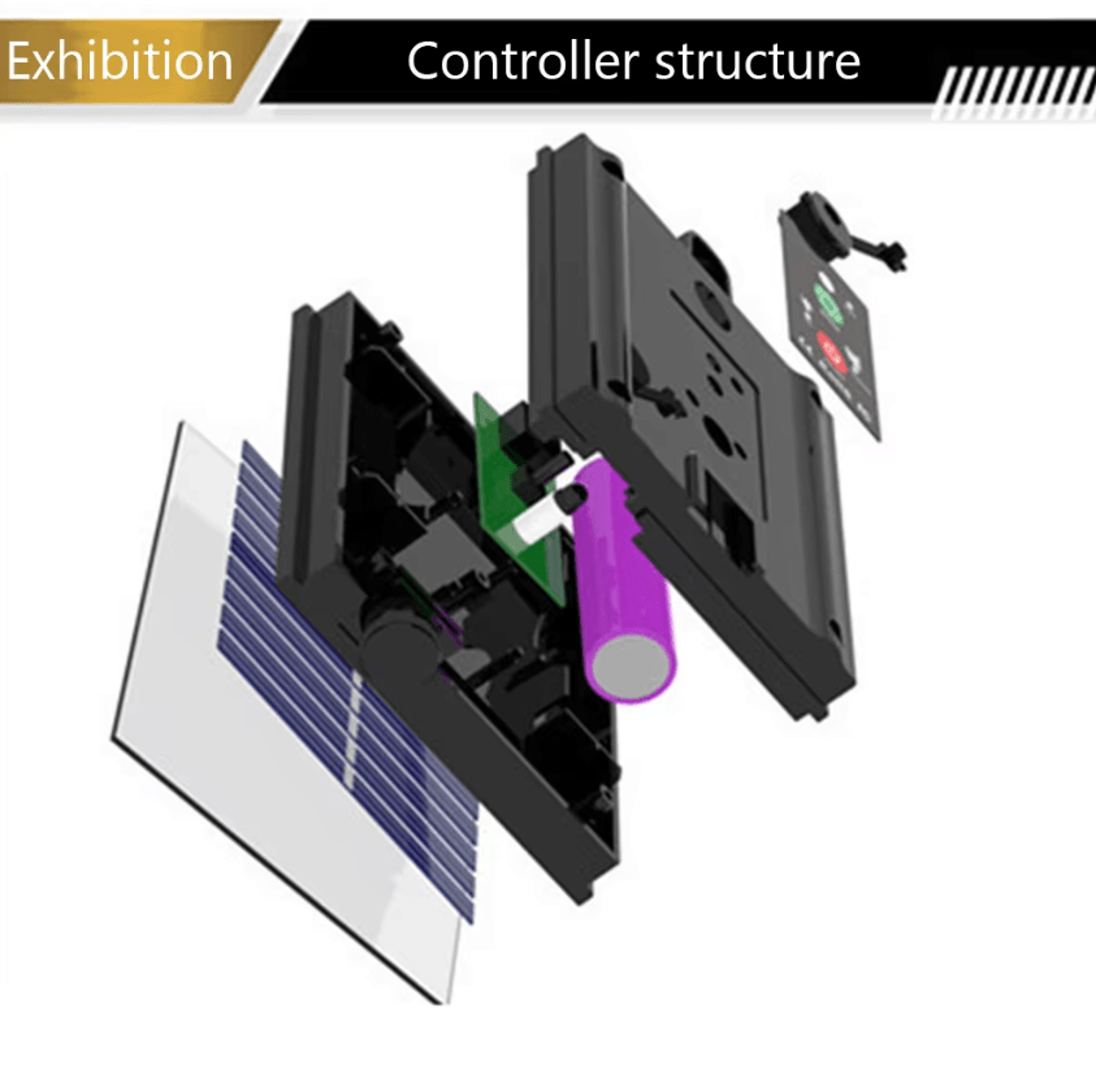 24V Solar Panel Controller With Remote For LED String Lights 2