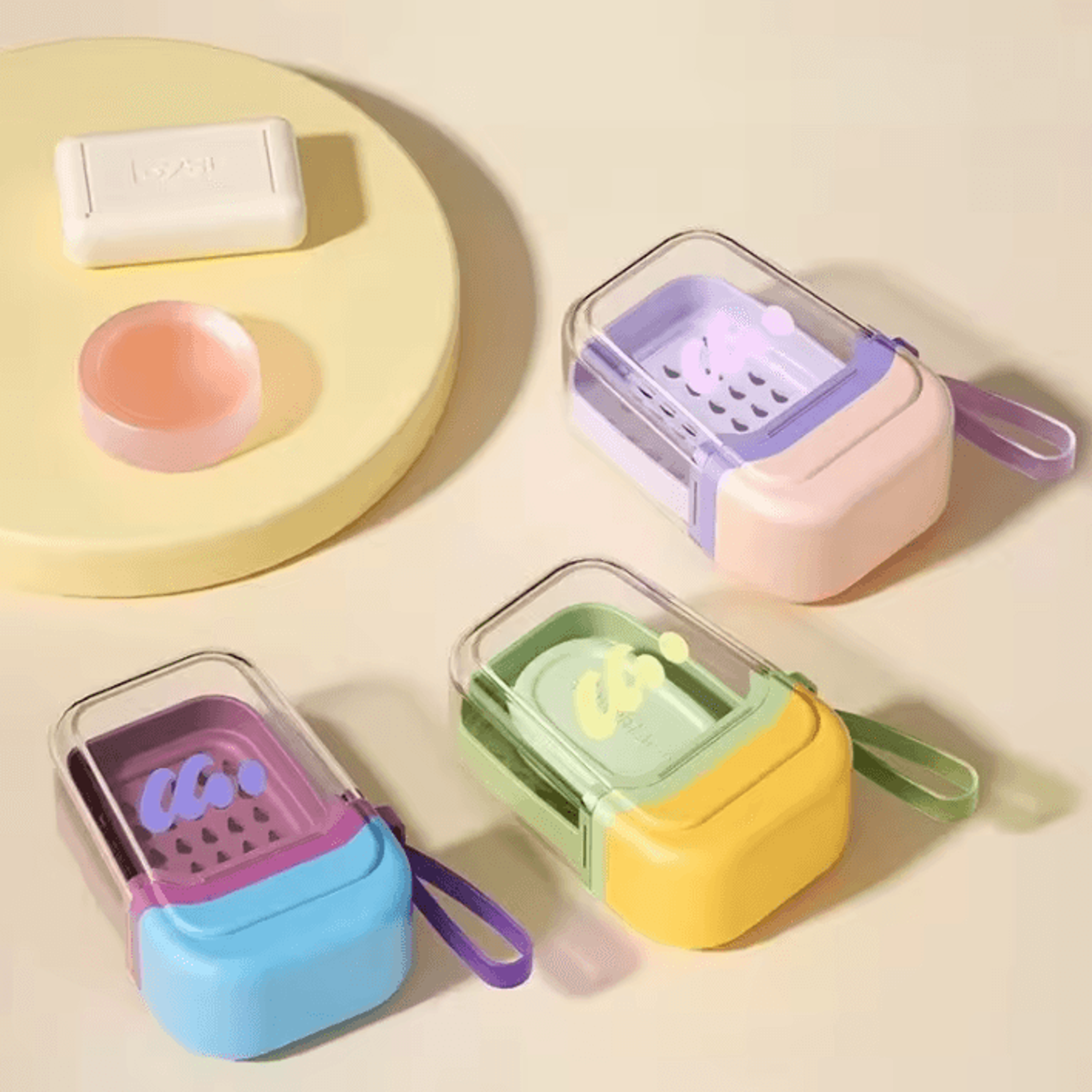 Leakproof Travel Soap Case With Drainage Tray 2