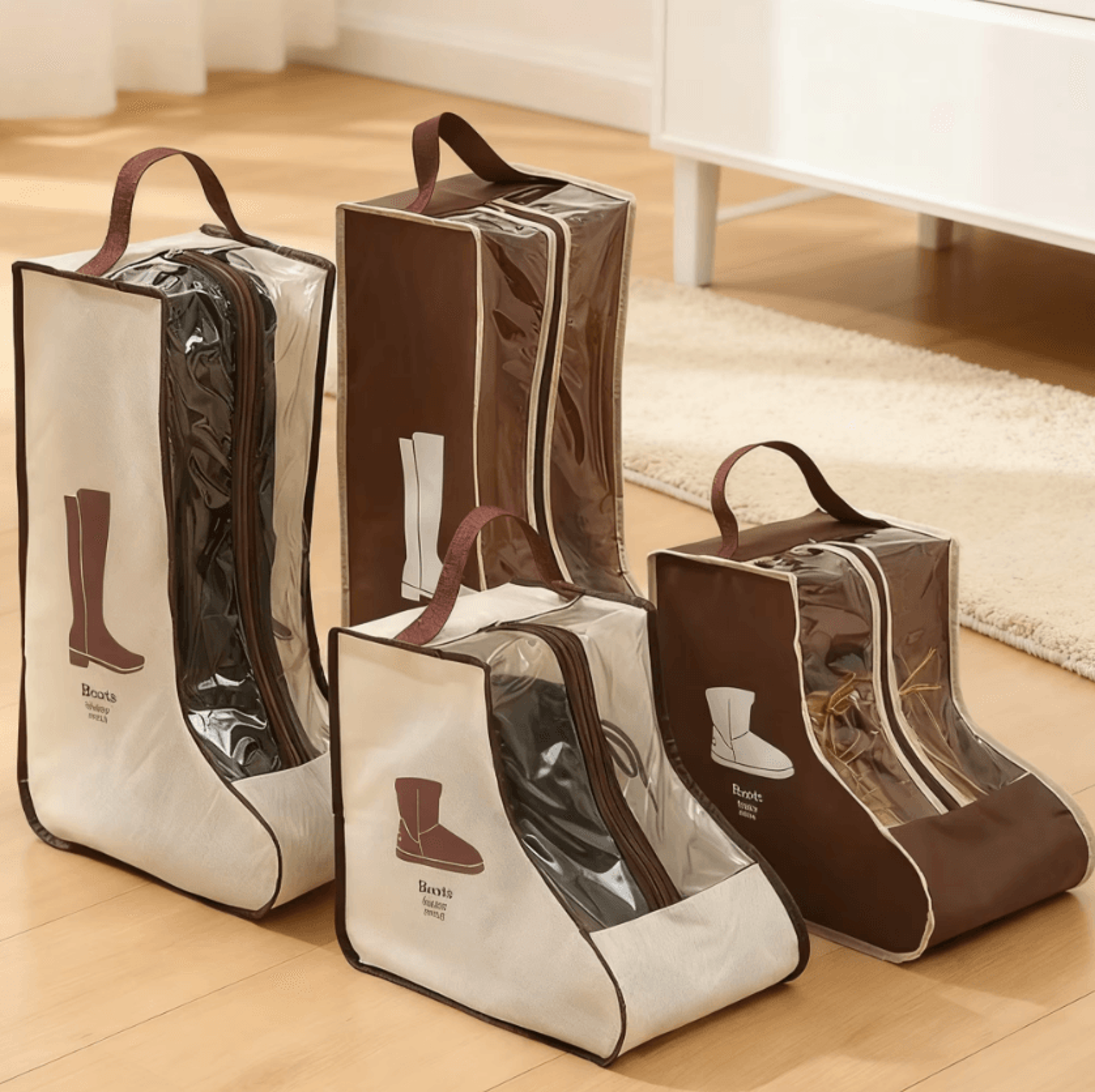 Portable Tall Boots Storage And Protector Bag 0