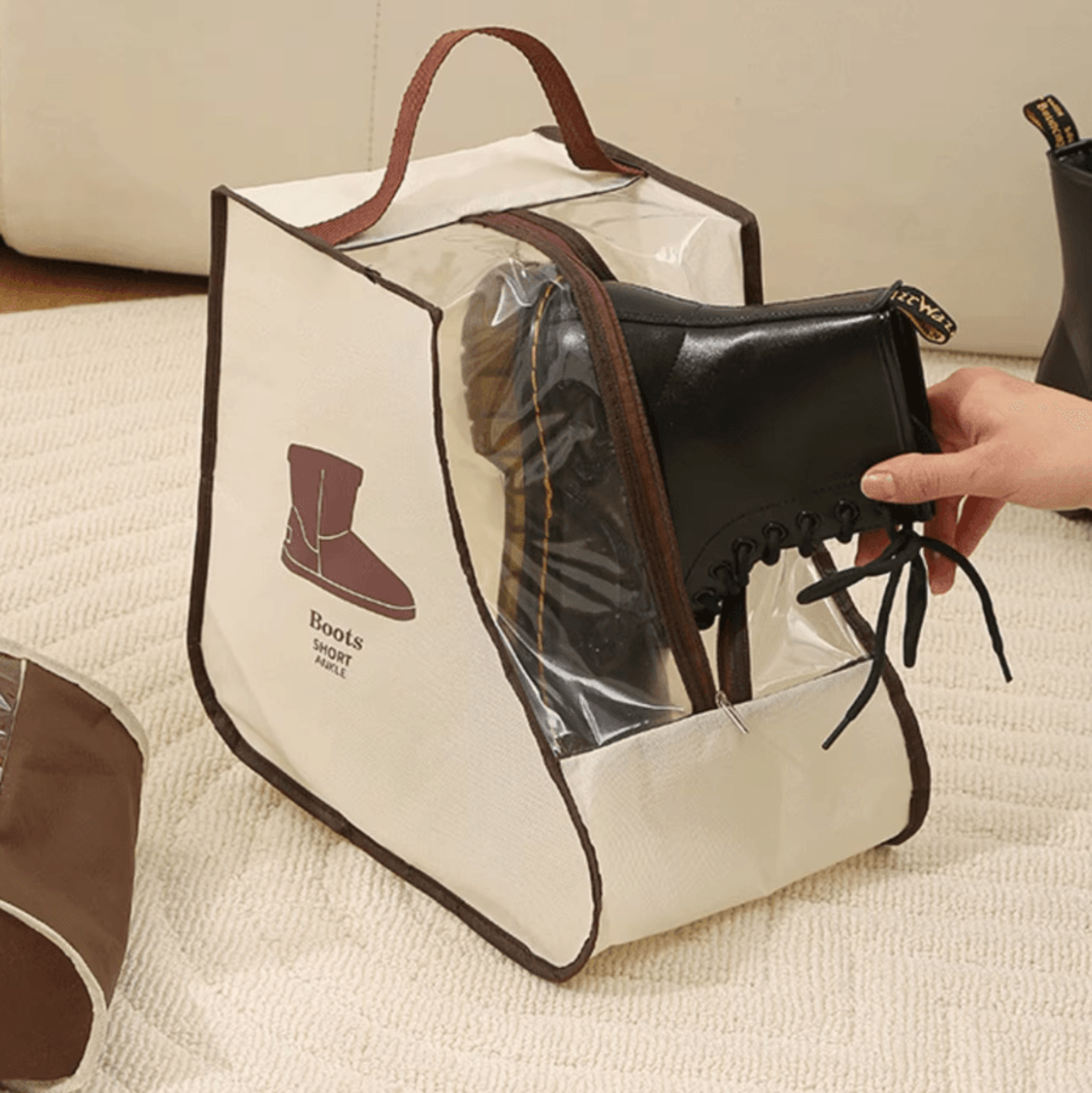 Portable Tall Boots Storage And Protector Bag 1