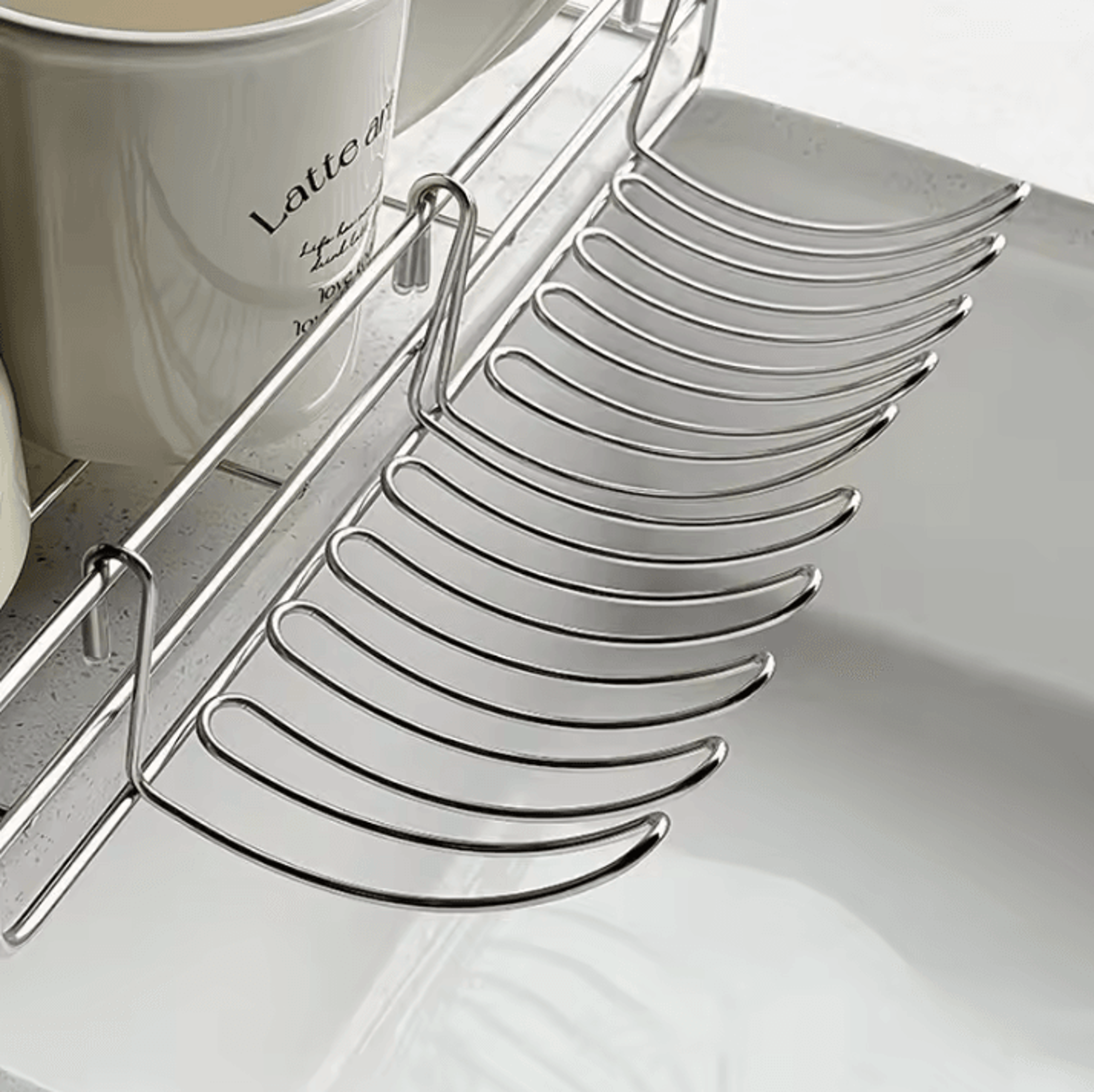 Expandable Stainless Steel Over Sink Drain Rack 2