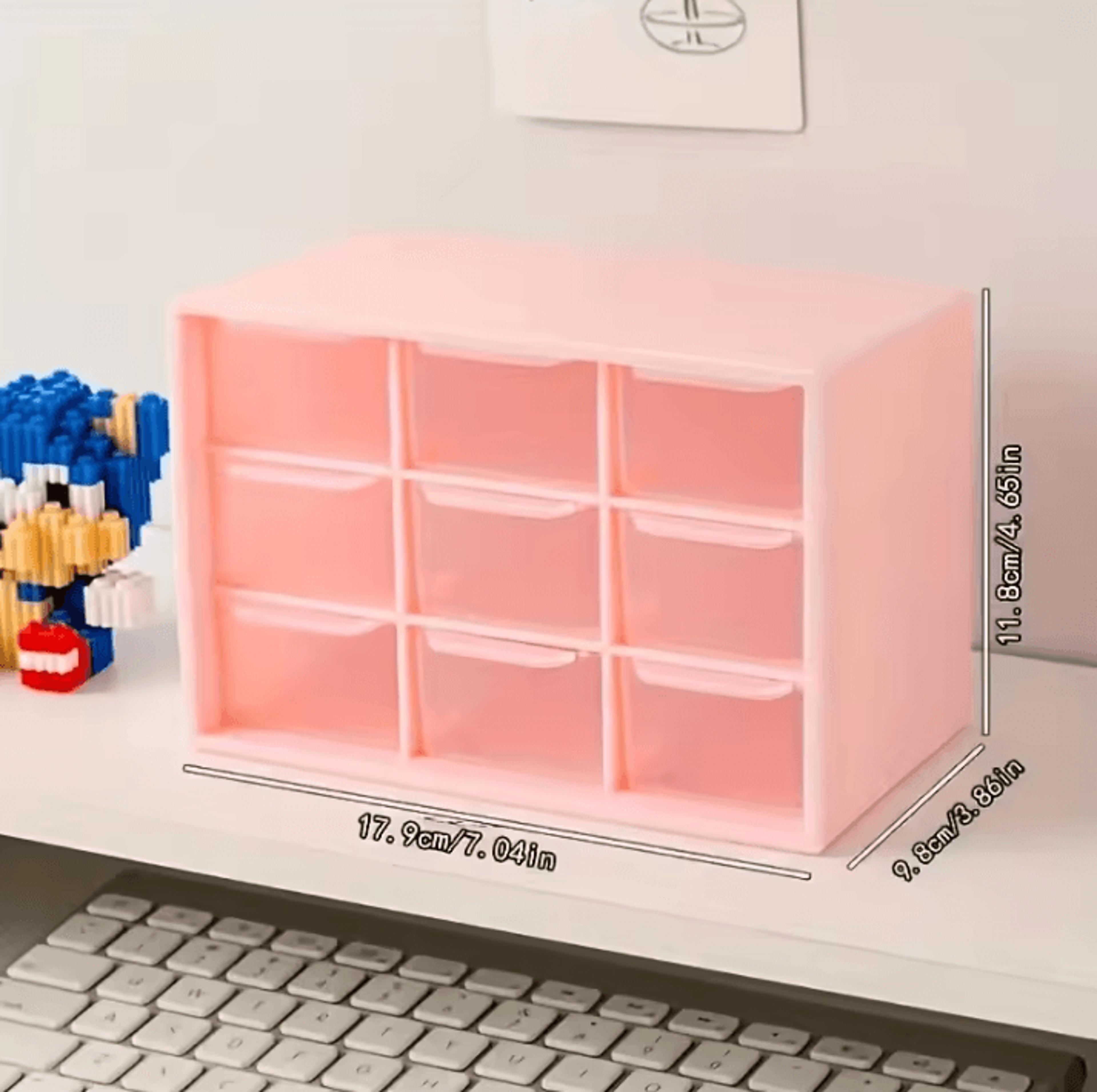 Transparent Stackable Drawer Storage Box For Small Parts 6
