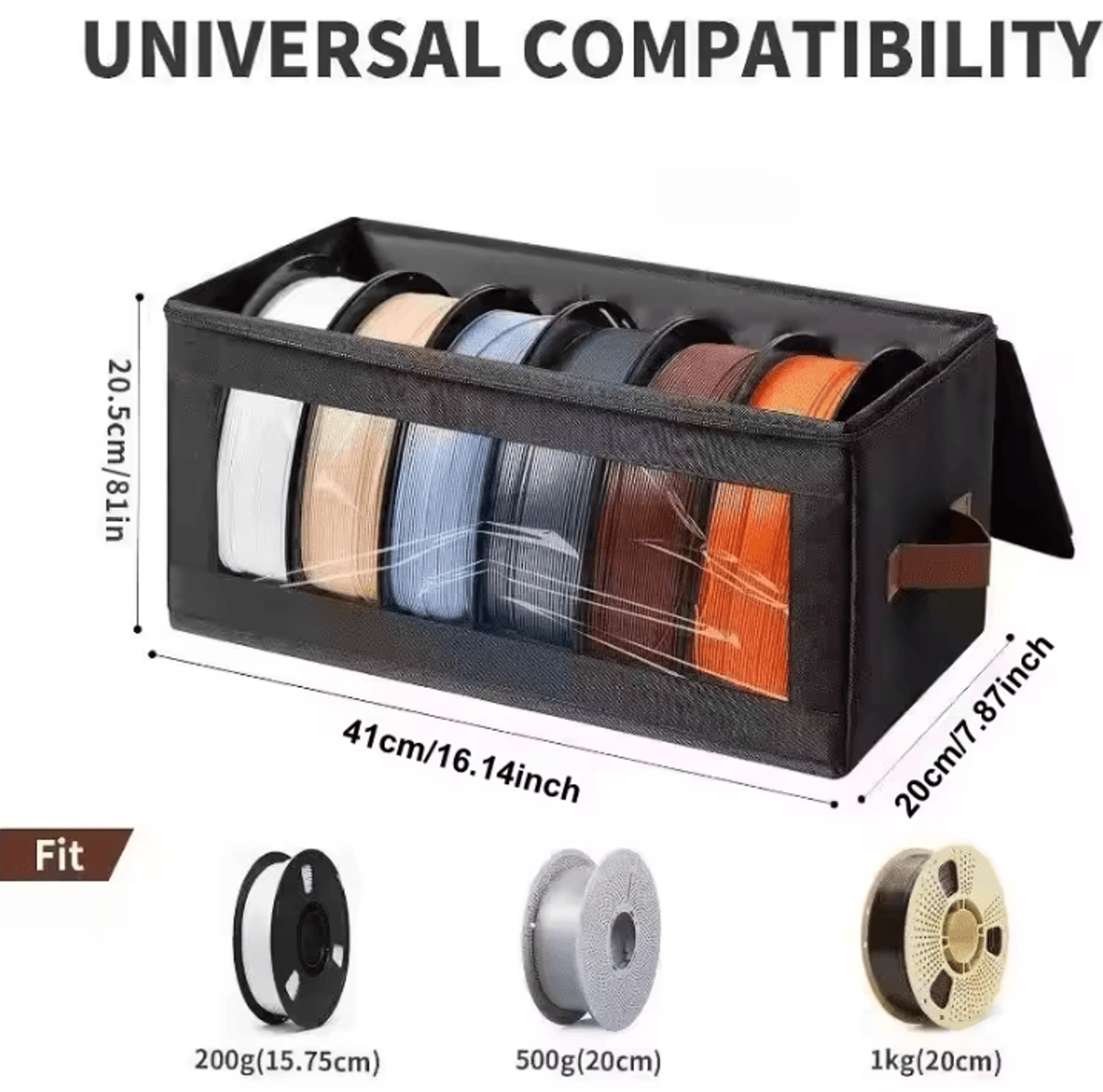 3D Printer Filament Storage Bag With Cover And Clear Window 4