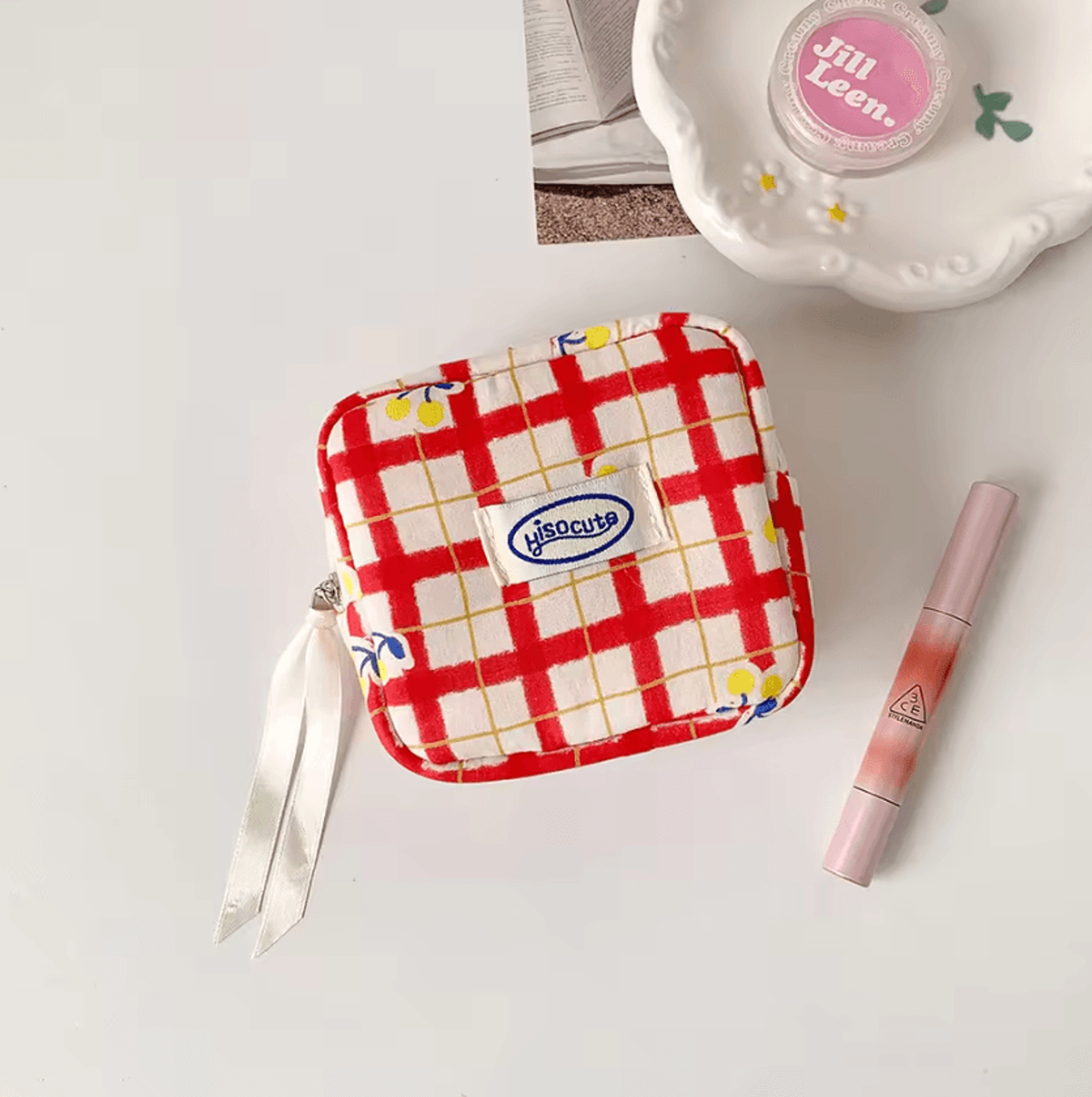 Mini Cosmetic Pouch With Compartments For Purse 6