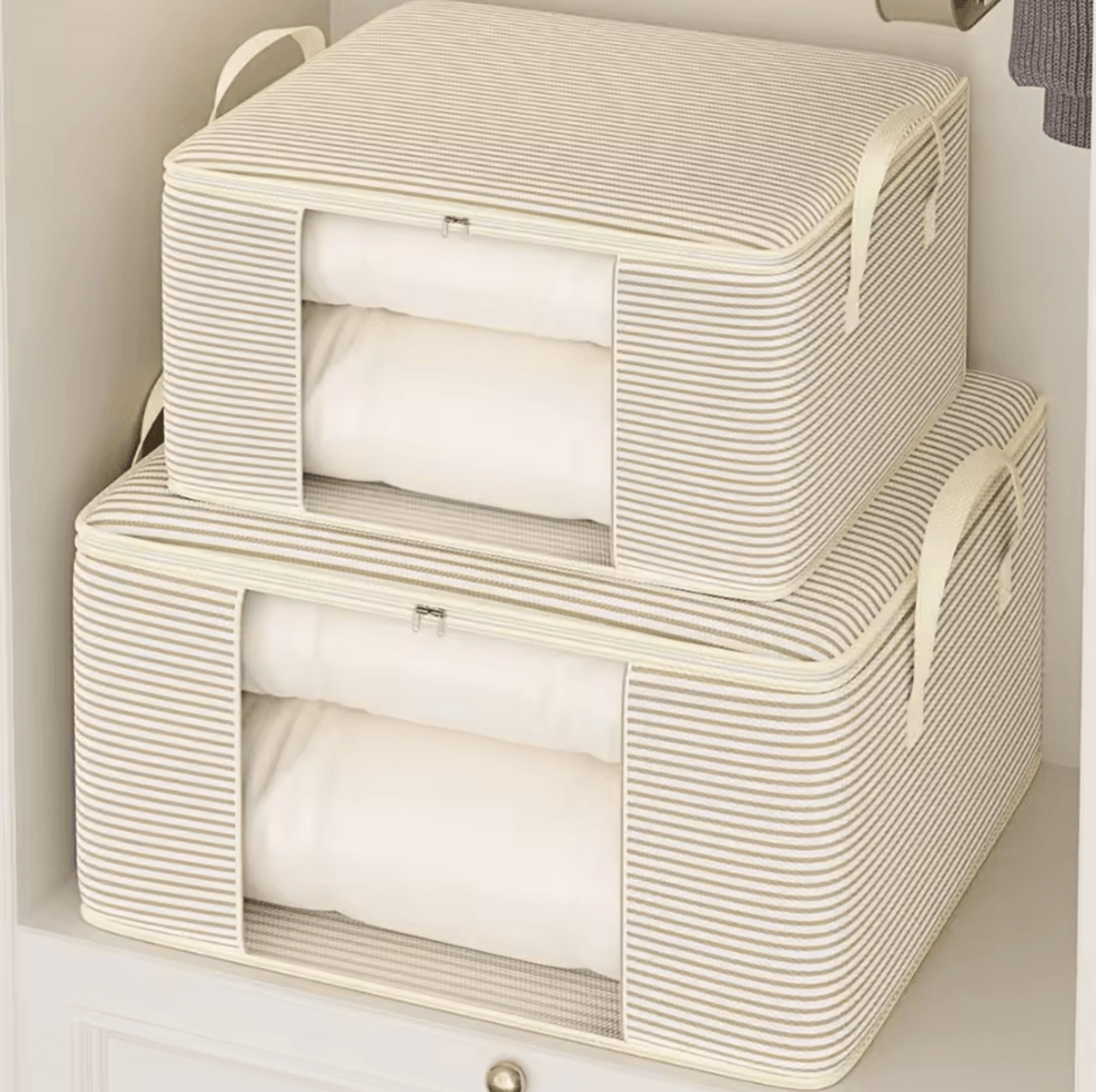 Large Foldable Comforter Storage Bag With Clear Window 3
