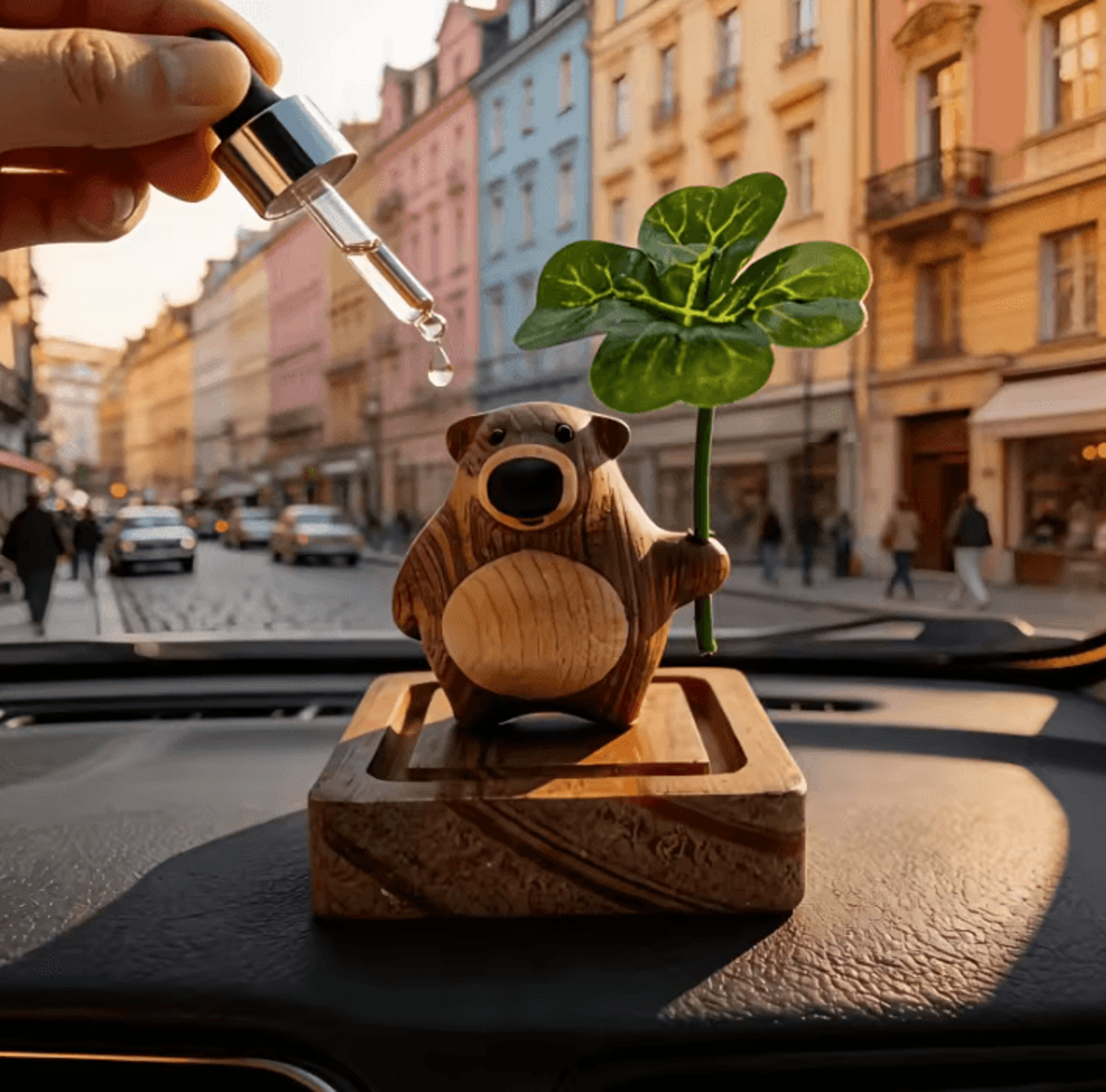 Cute Bear Wooden Aroma Diffuser For Essential Oils 0