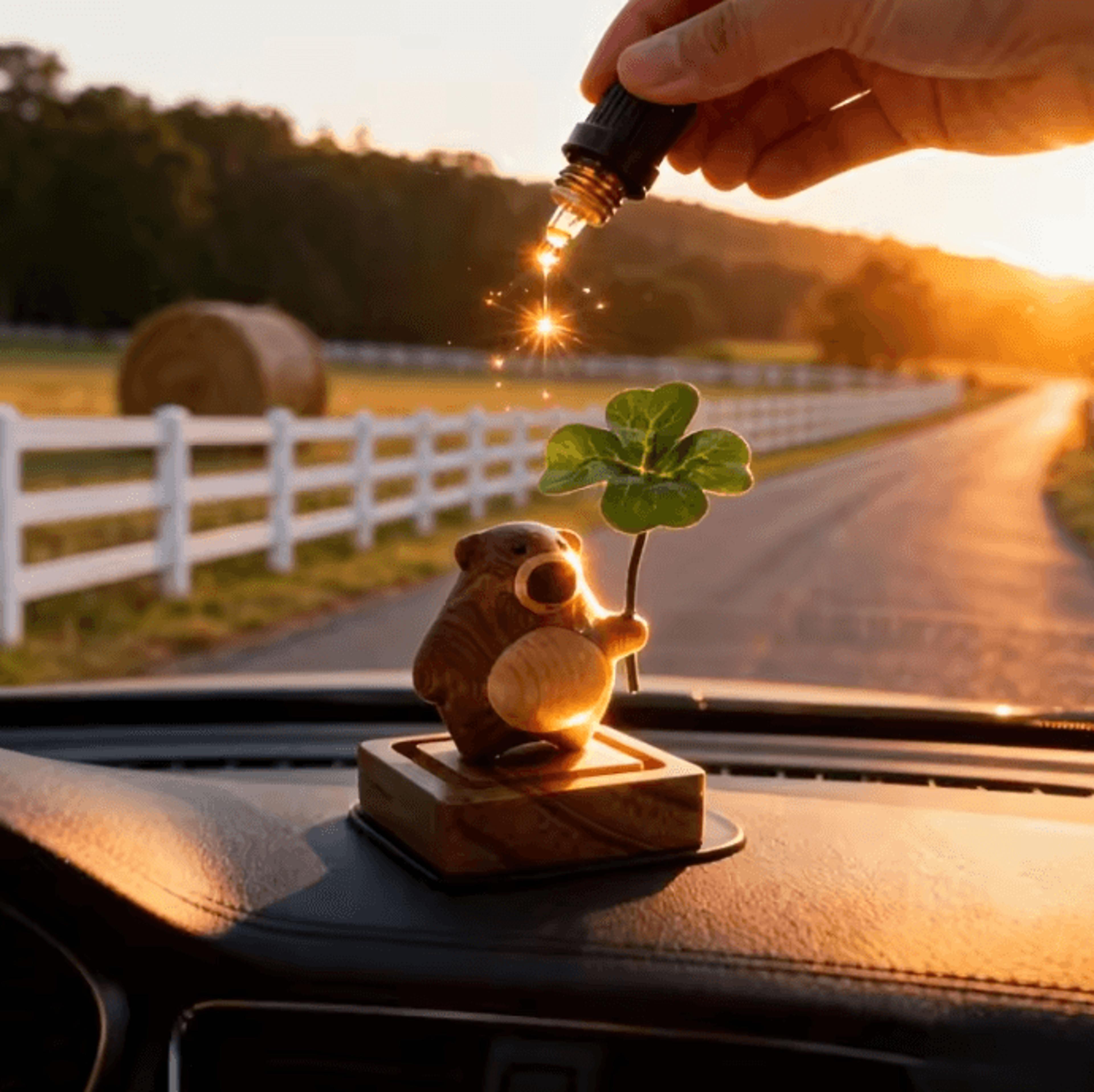 Cute Bear Wooden Aroma Diffuser For Essential Oils 4