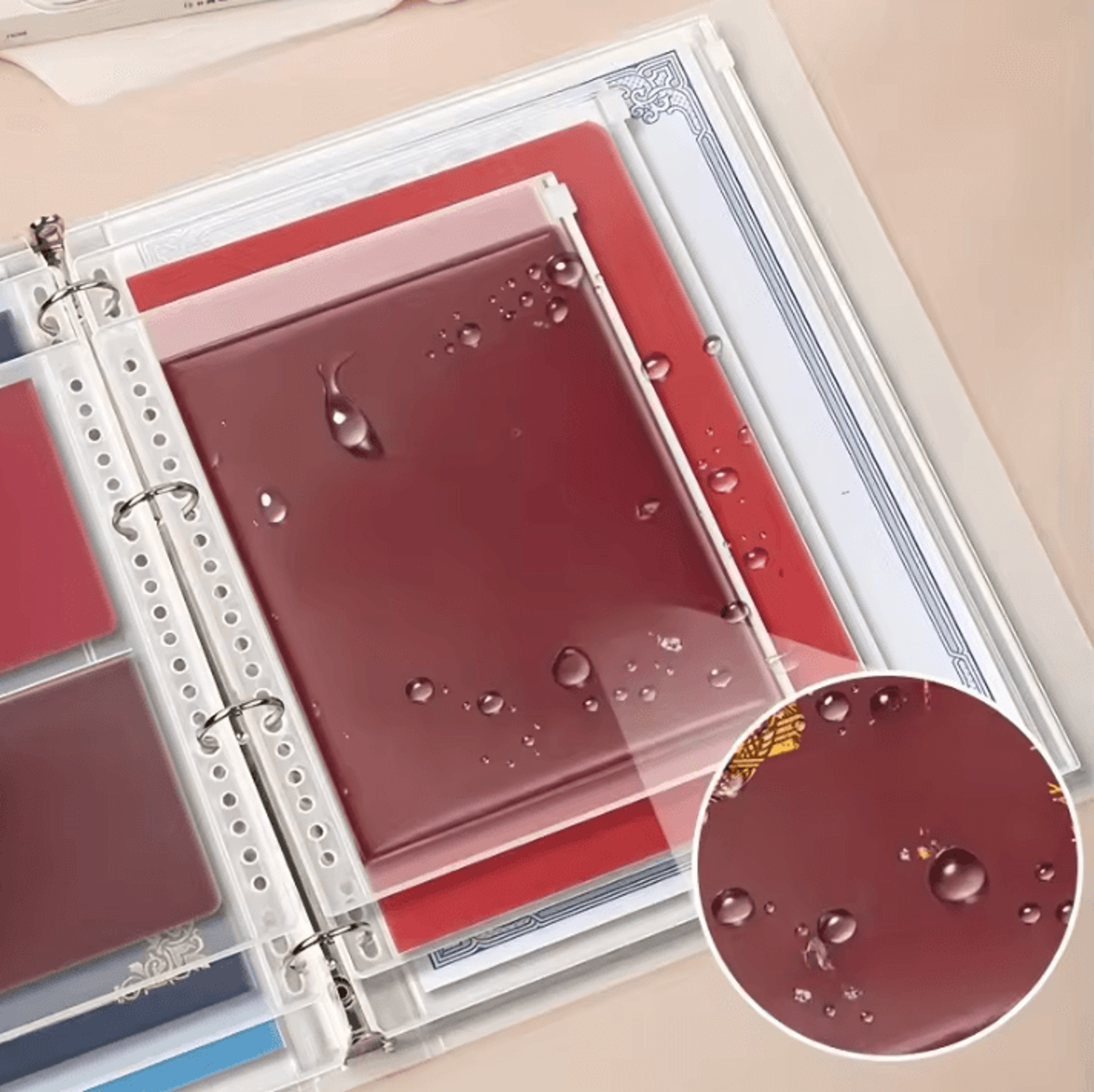 A4 A5 B5 Loose Leaf Document And Certificate Storage Binder 2