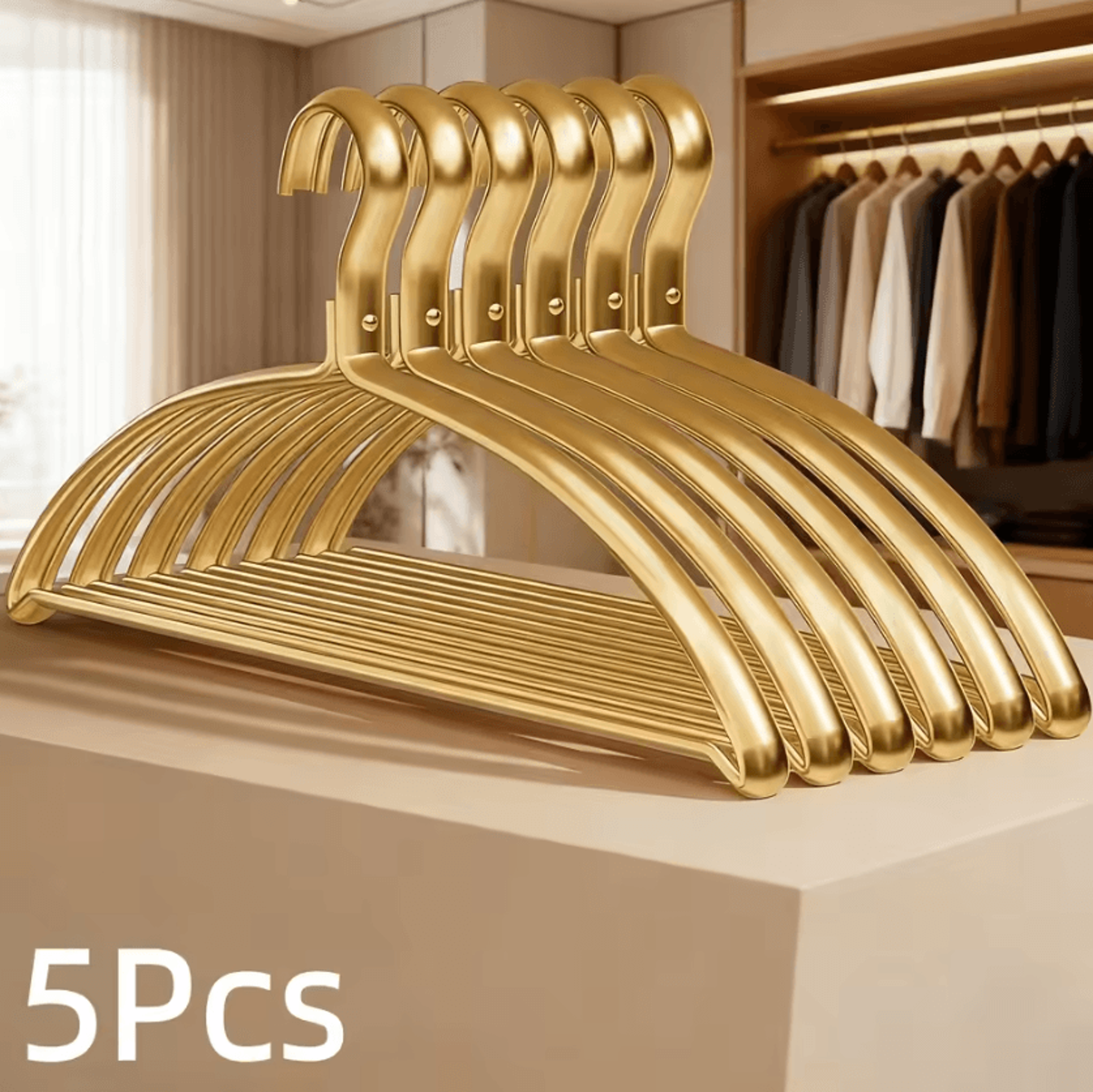 5 Or 10 Pack Wide Non Slip Sweater Hangers 5