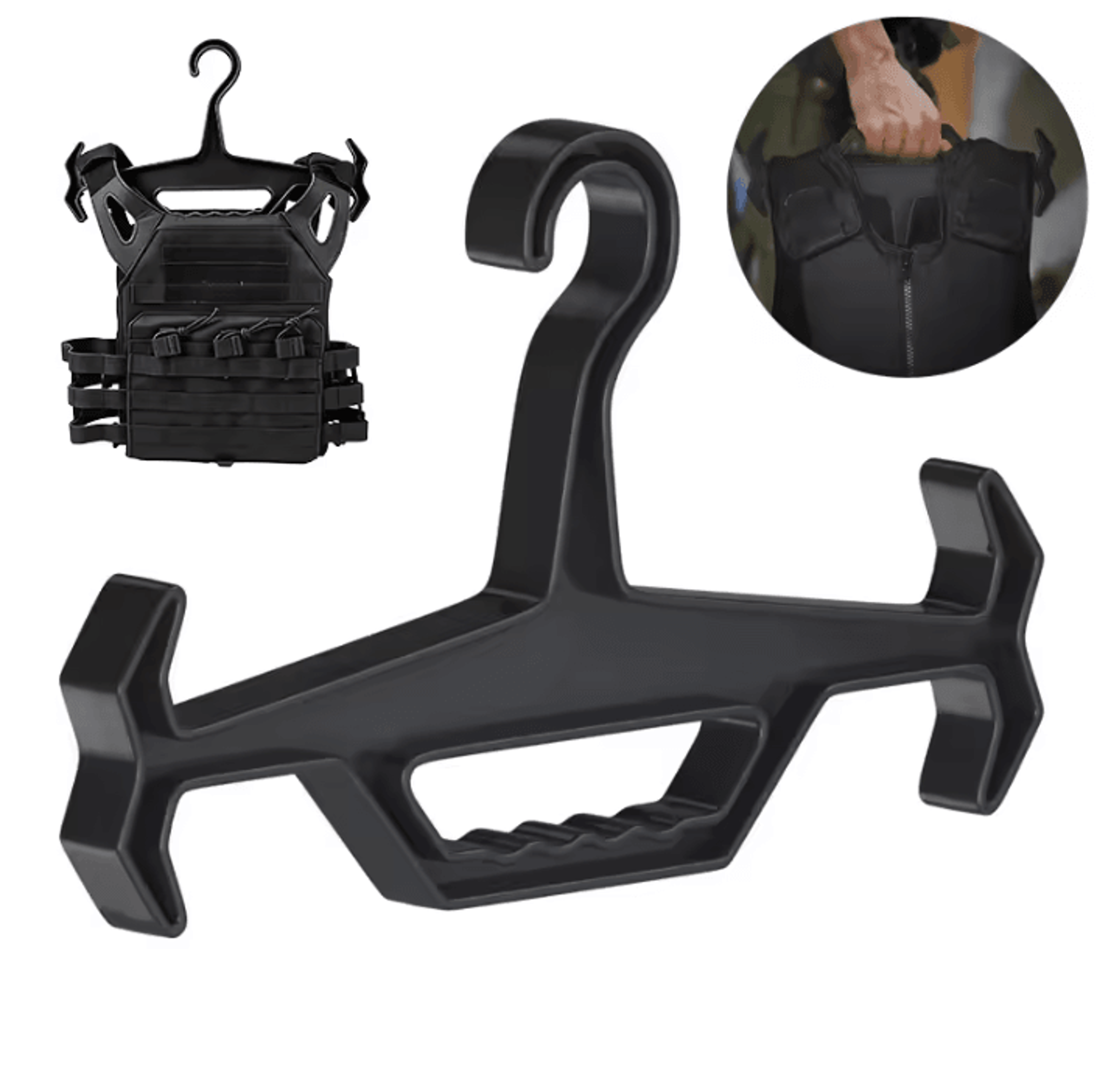 Heavy Duty Multi Purpose Tactical Vest Hanger 0