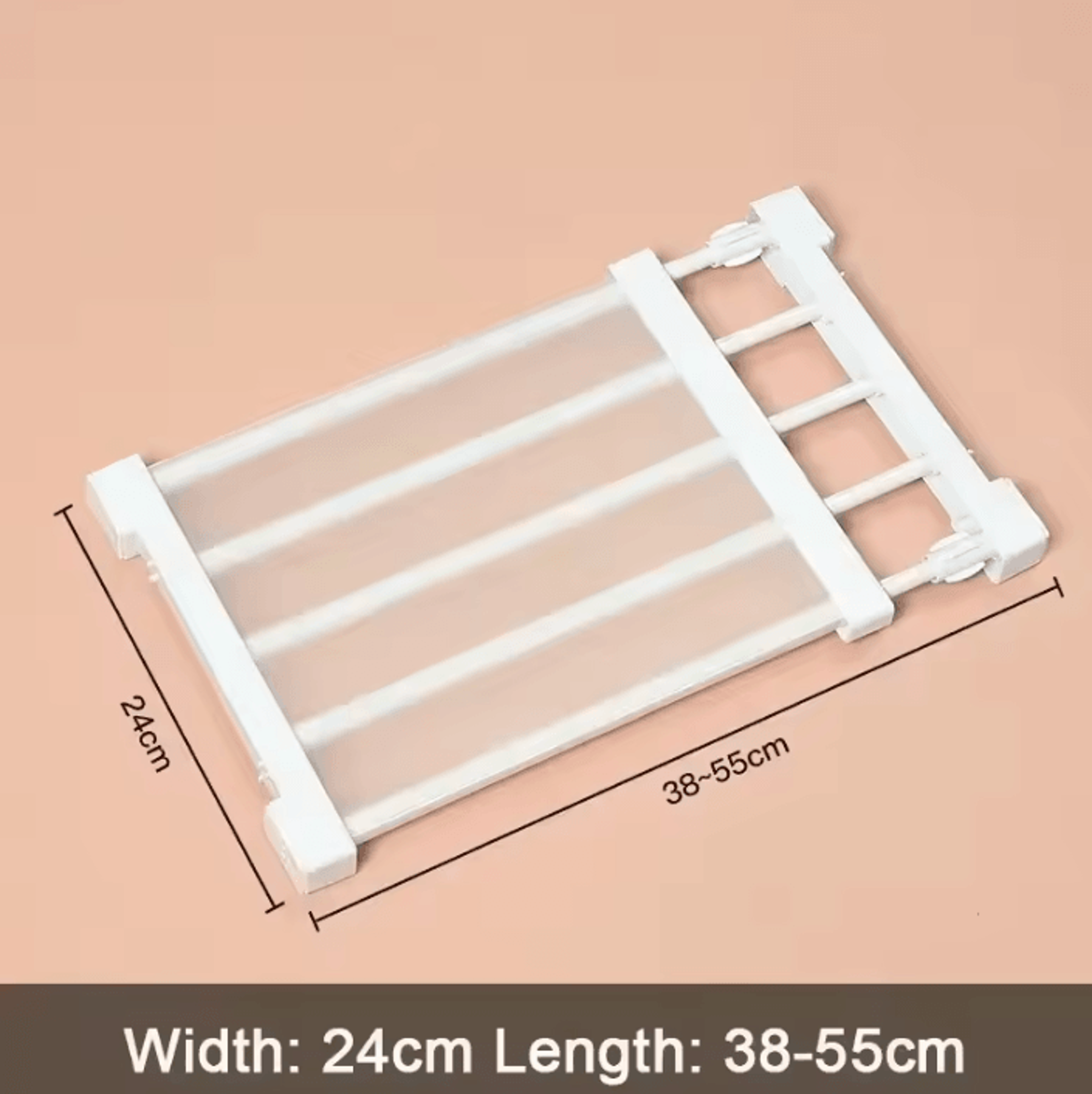 Expandable Closet Tension Shelf And Adjustable Storage Rack 5