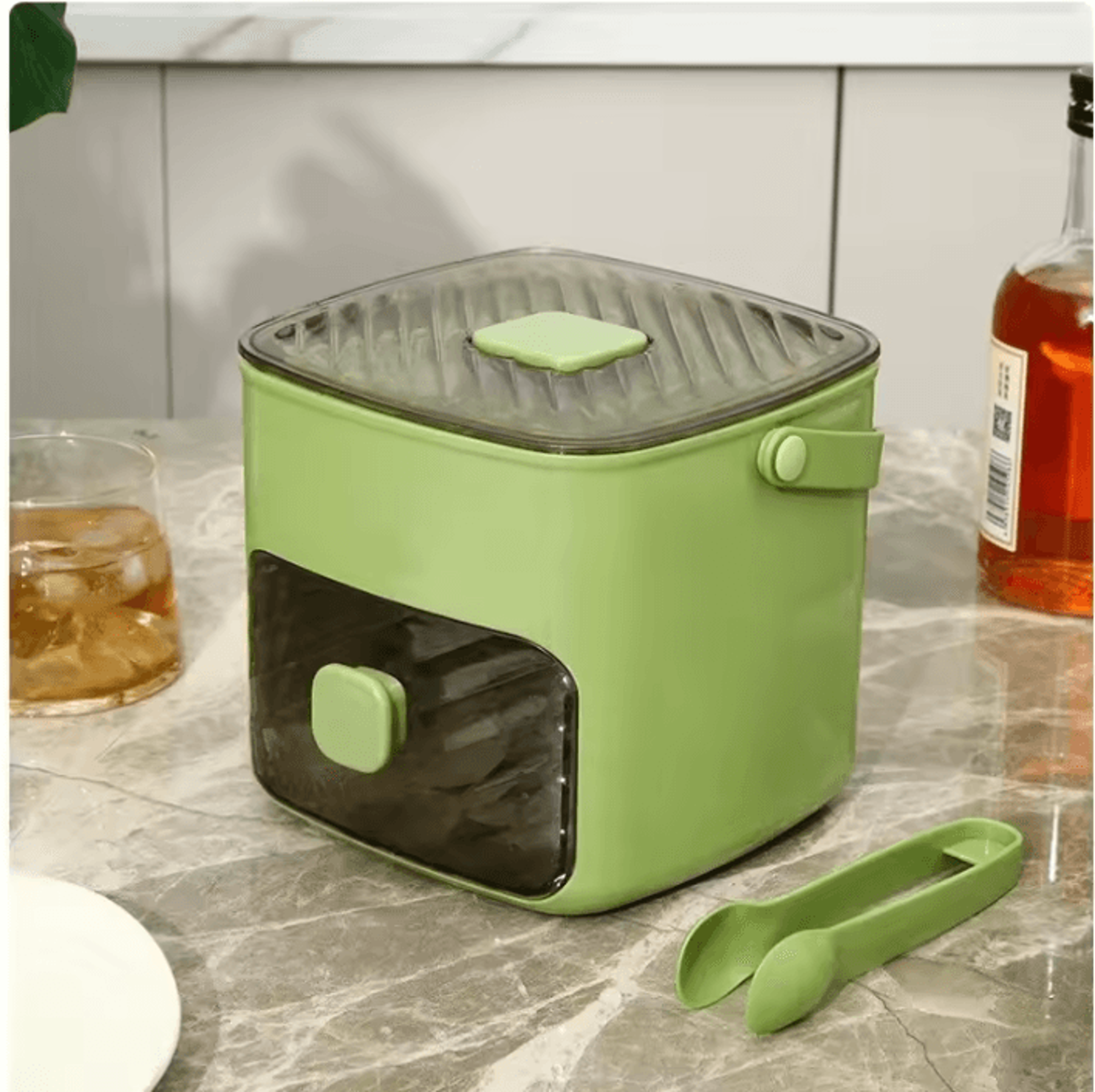 Brigii 48 Cube Easy Release Ice Tray With Lid And Storage Bin 4