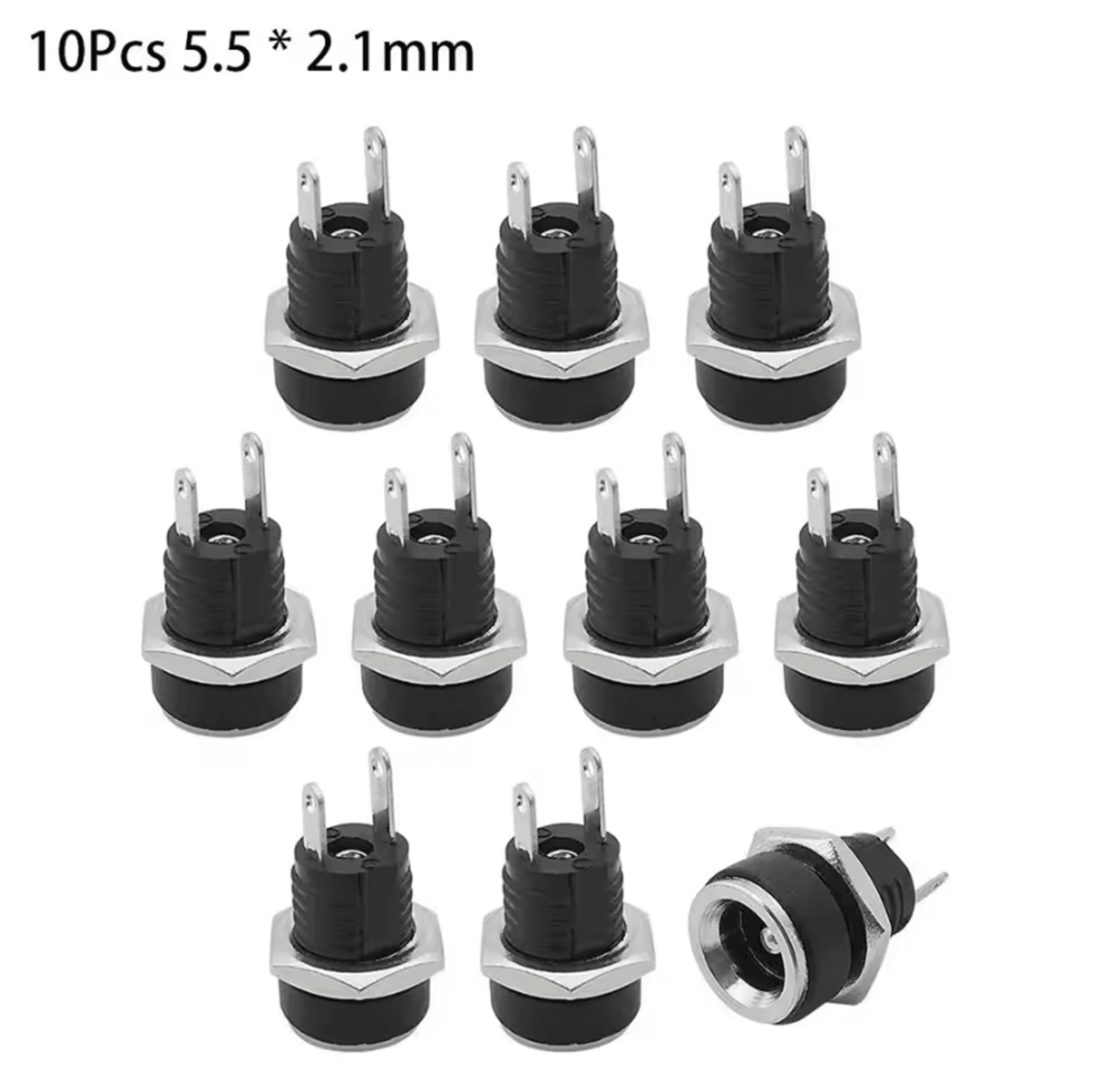 DC022B Female DC Power Jack Panel Mount Connector 6