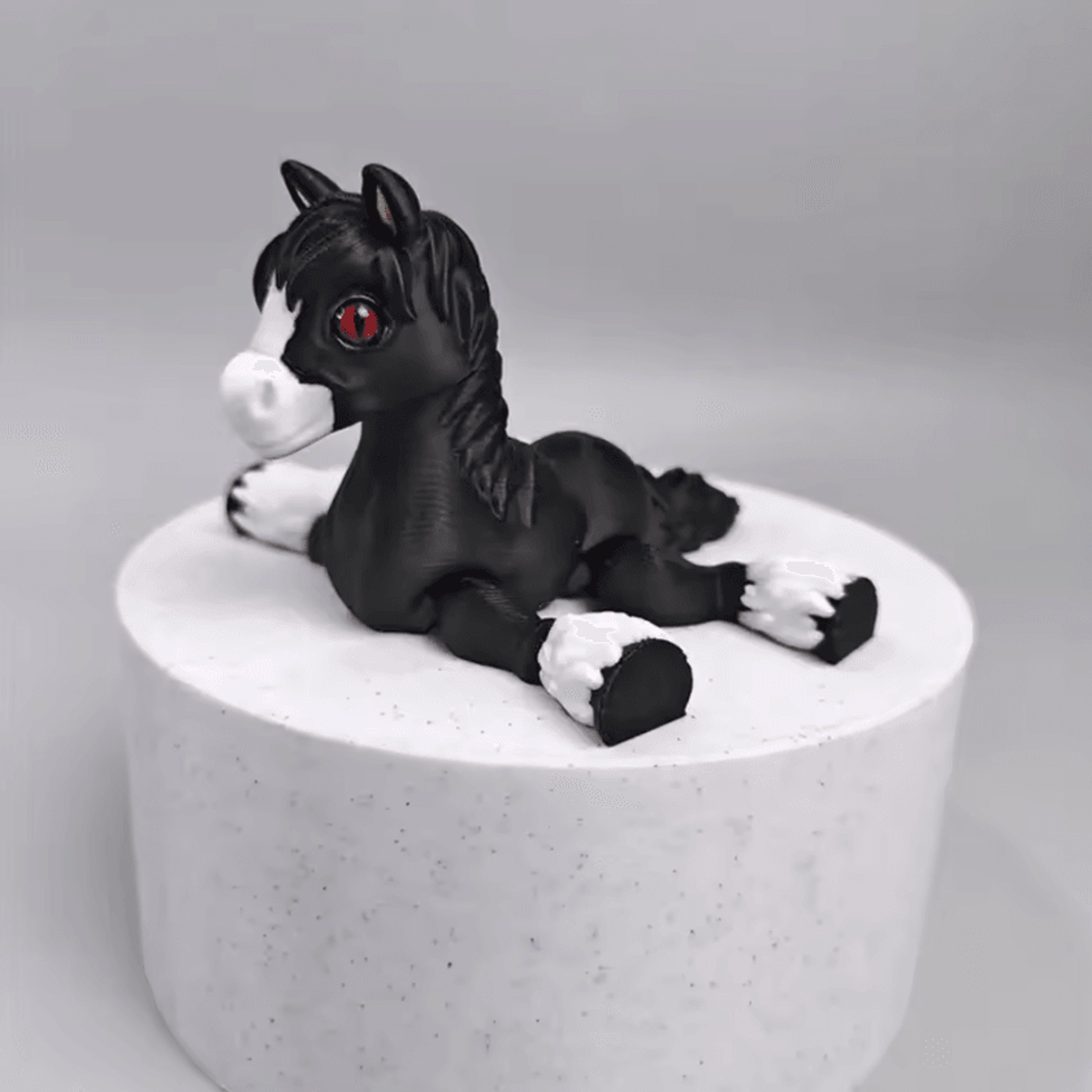 3D Printed Articulated Horse Sensory Fidget Toy 3