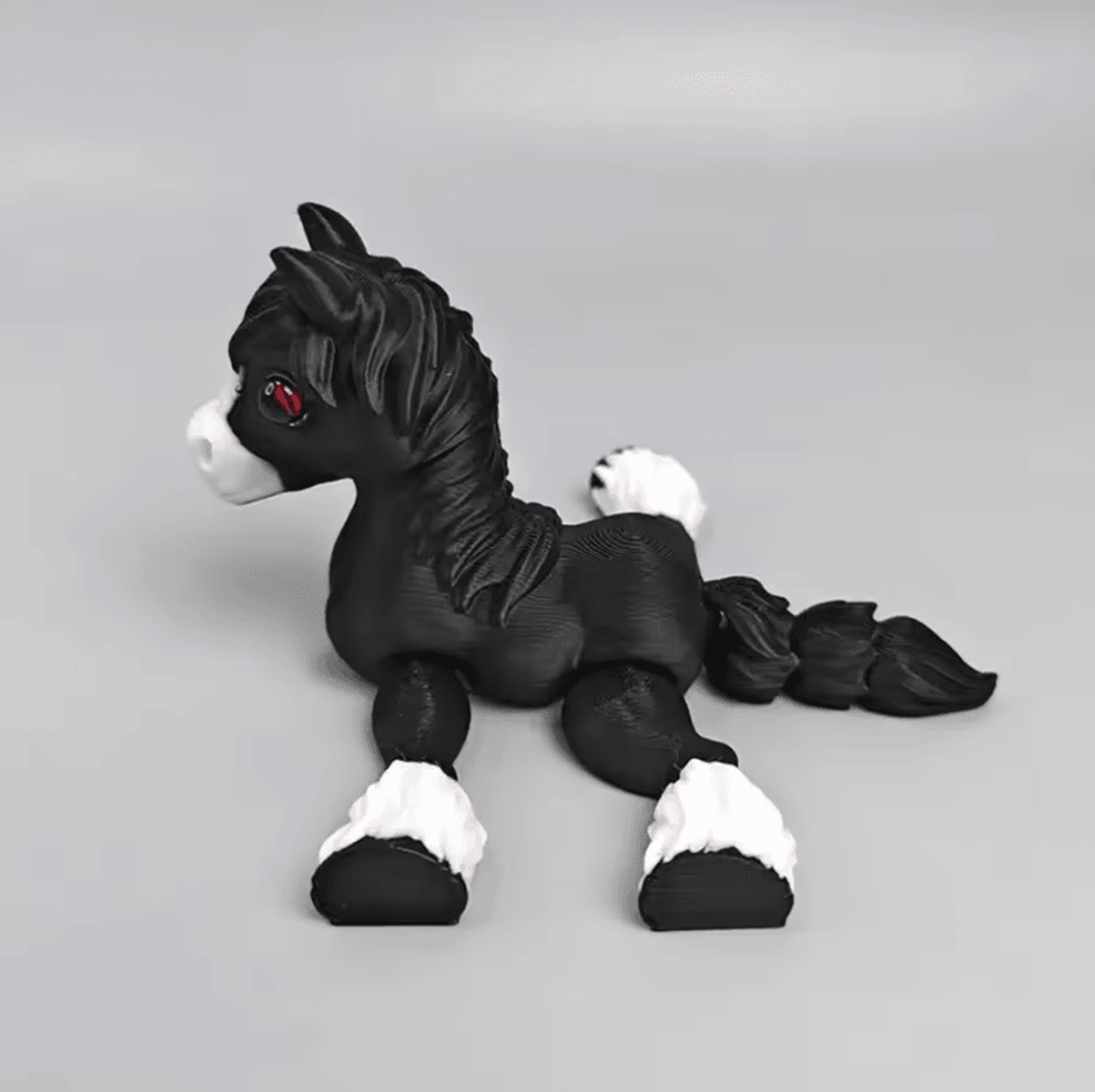 3D Printed Articulated Horse Sensory Fidget Toy 2
