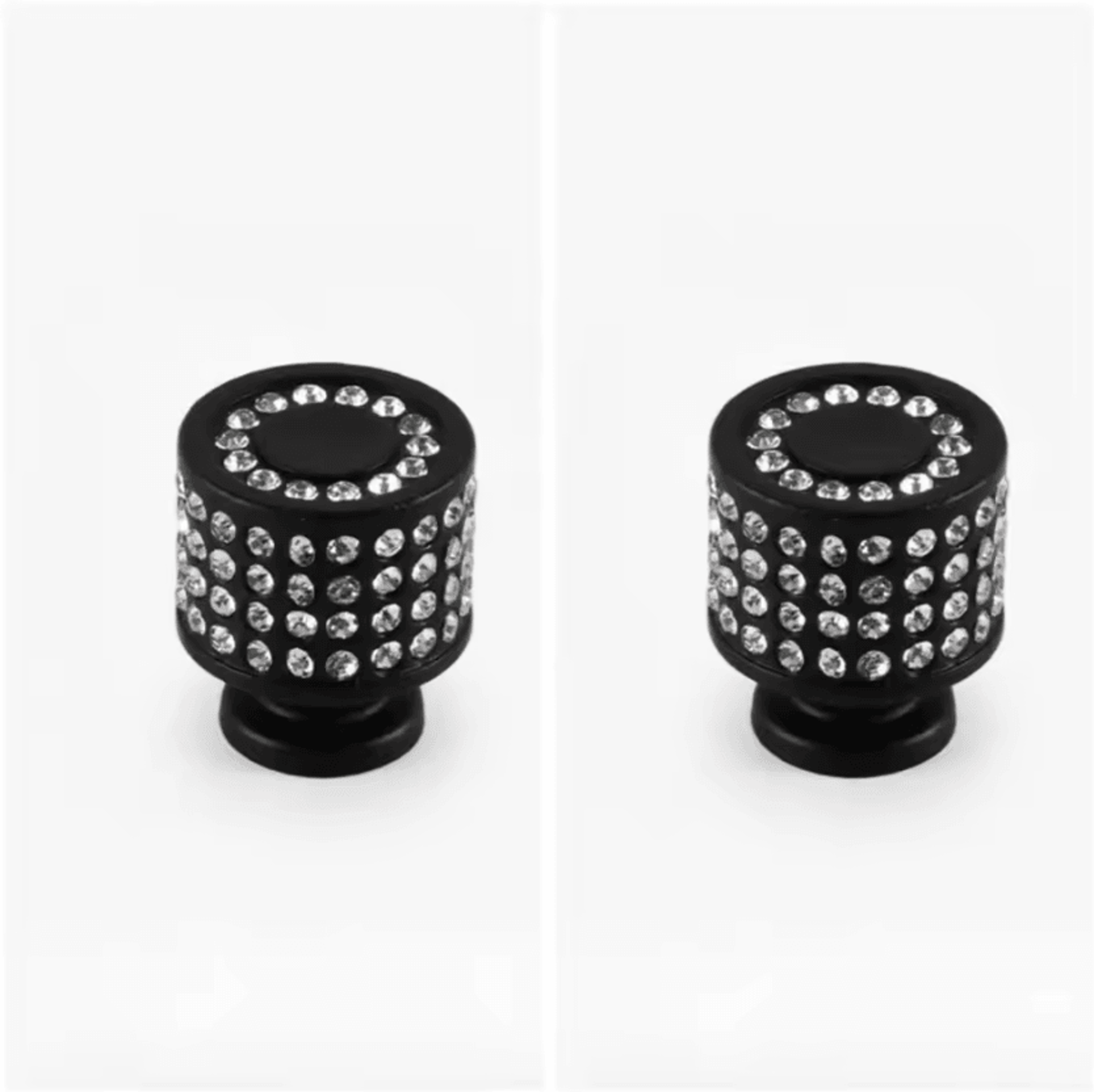 2Pcs Crystal Rhinestone Single Hole Cabinet Handles 7