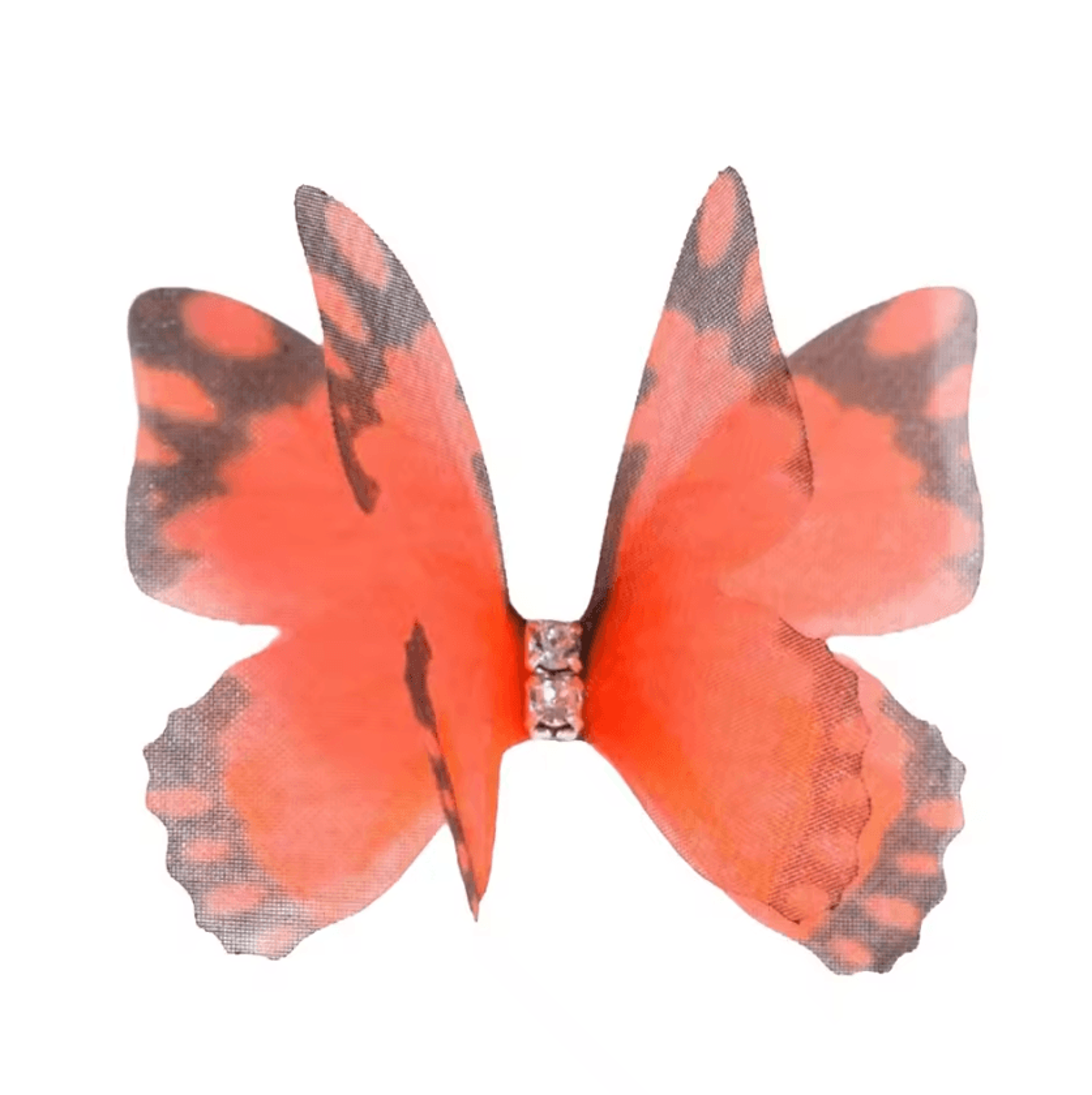 50Pcs 3D Gradient Organza Butterfly Appliques 10