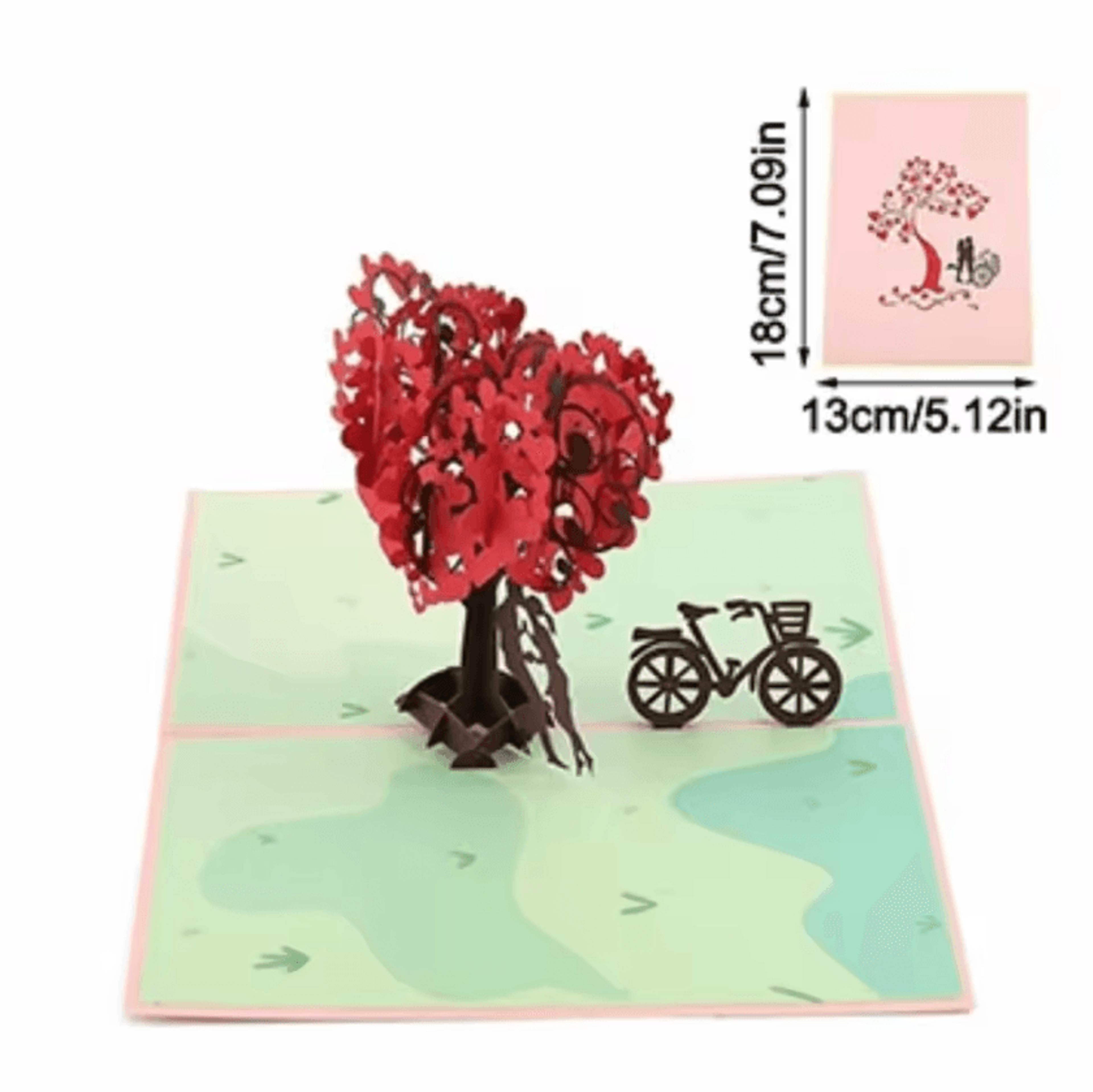 3D Love Tree Pop Up Anniversary Card 5
