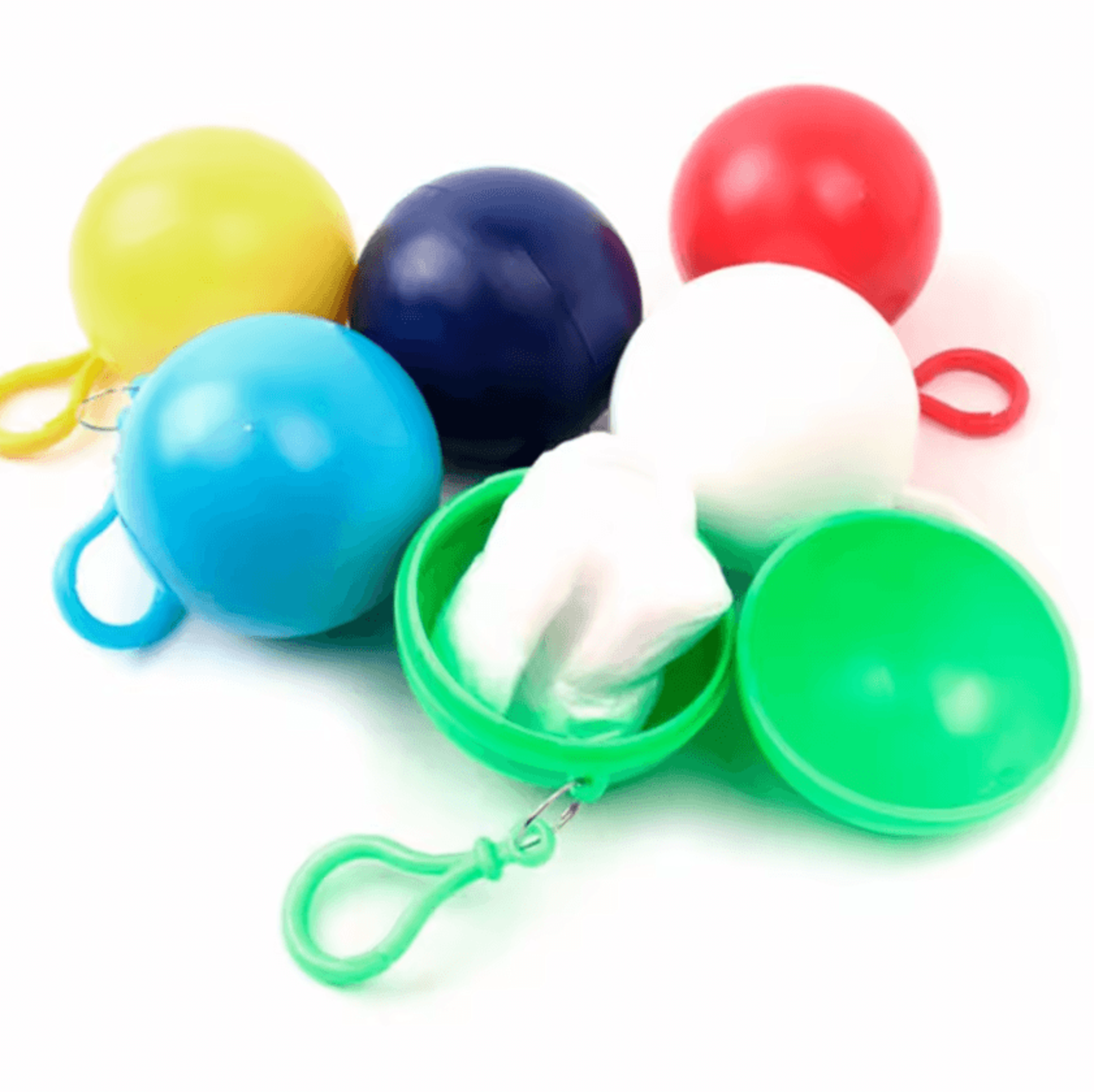 Portable Keychain Ball Disposable Rain Poncho 3