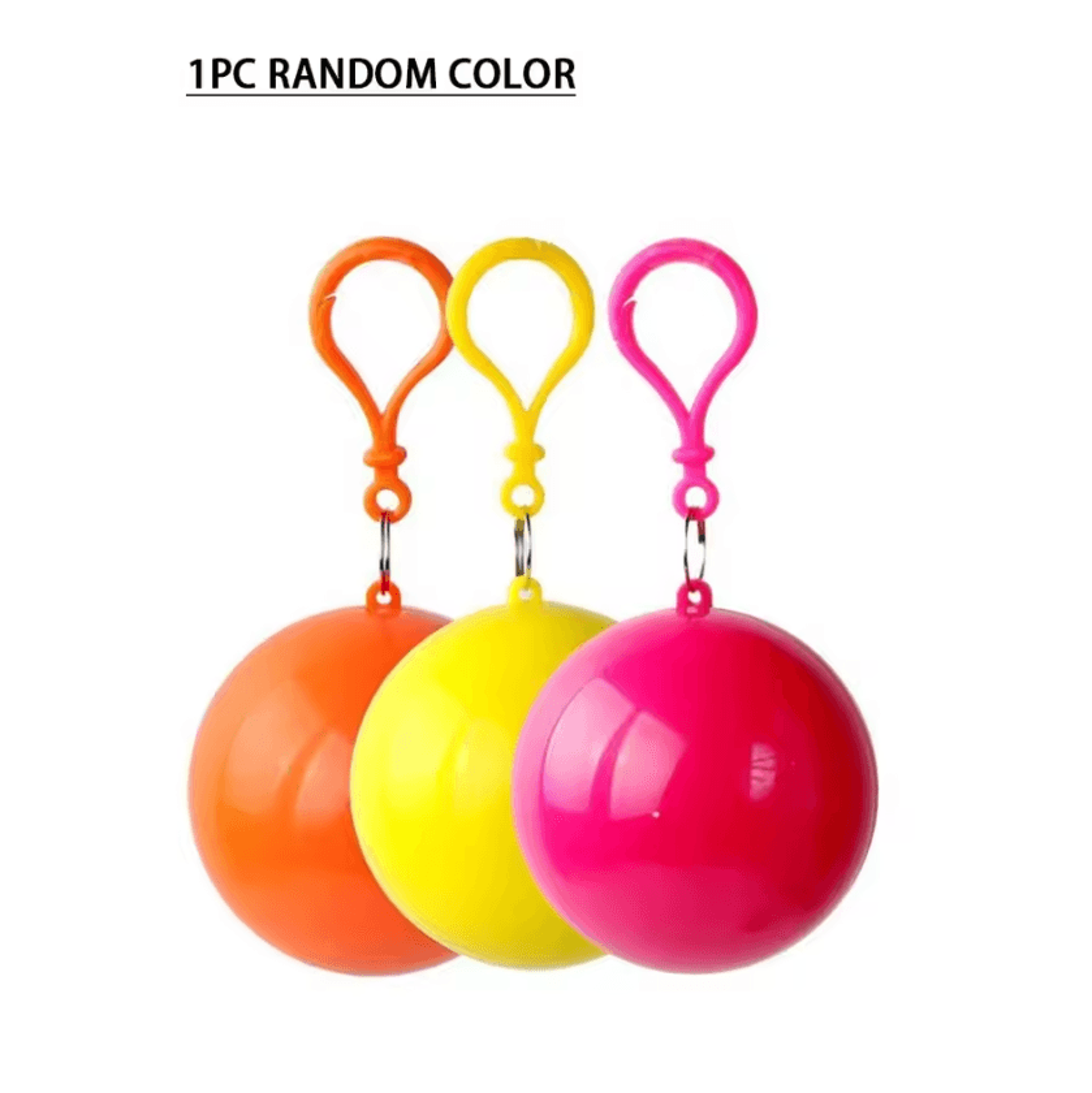 Portable Keychain Ball Disposable Rain Poncho 5