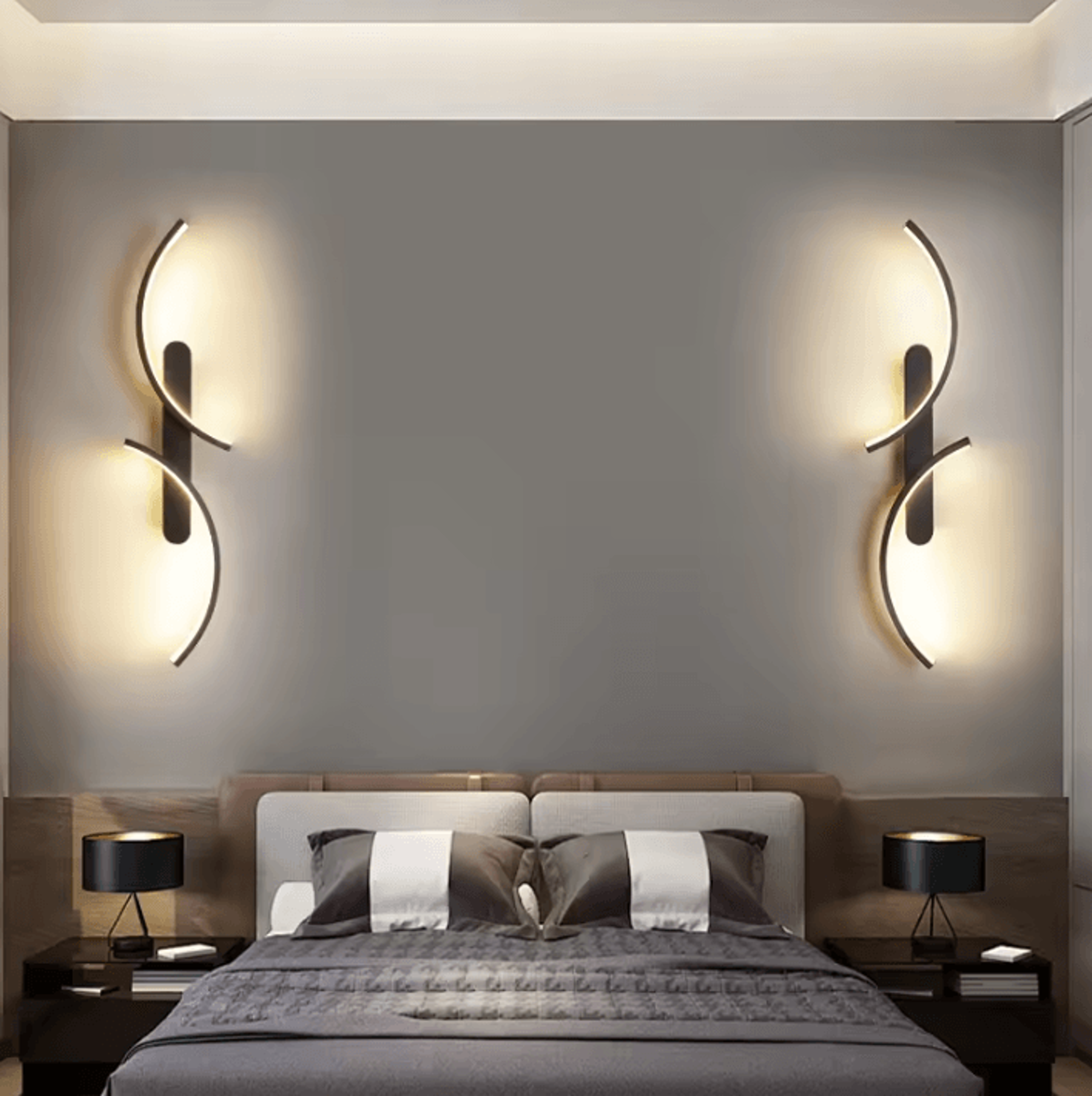 Modern C Shape LED Wall Sconce 0