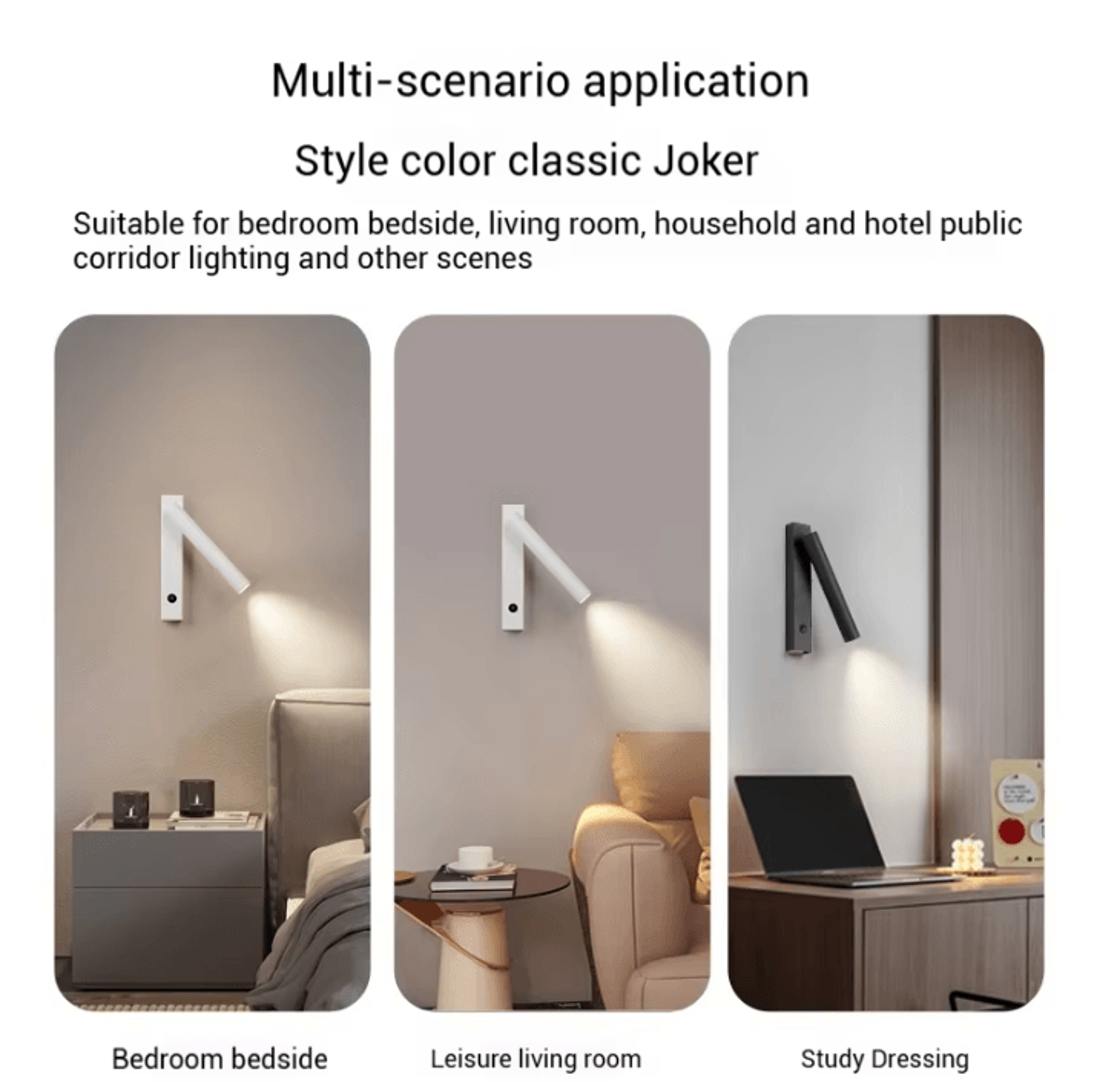 Minimalist Rotatable LED Reading Wall Lamp 0