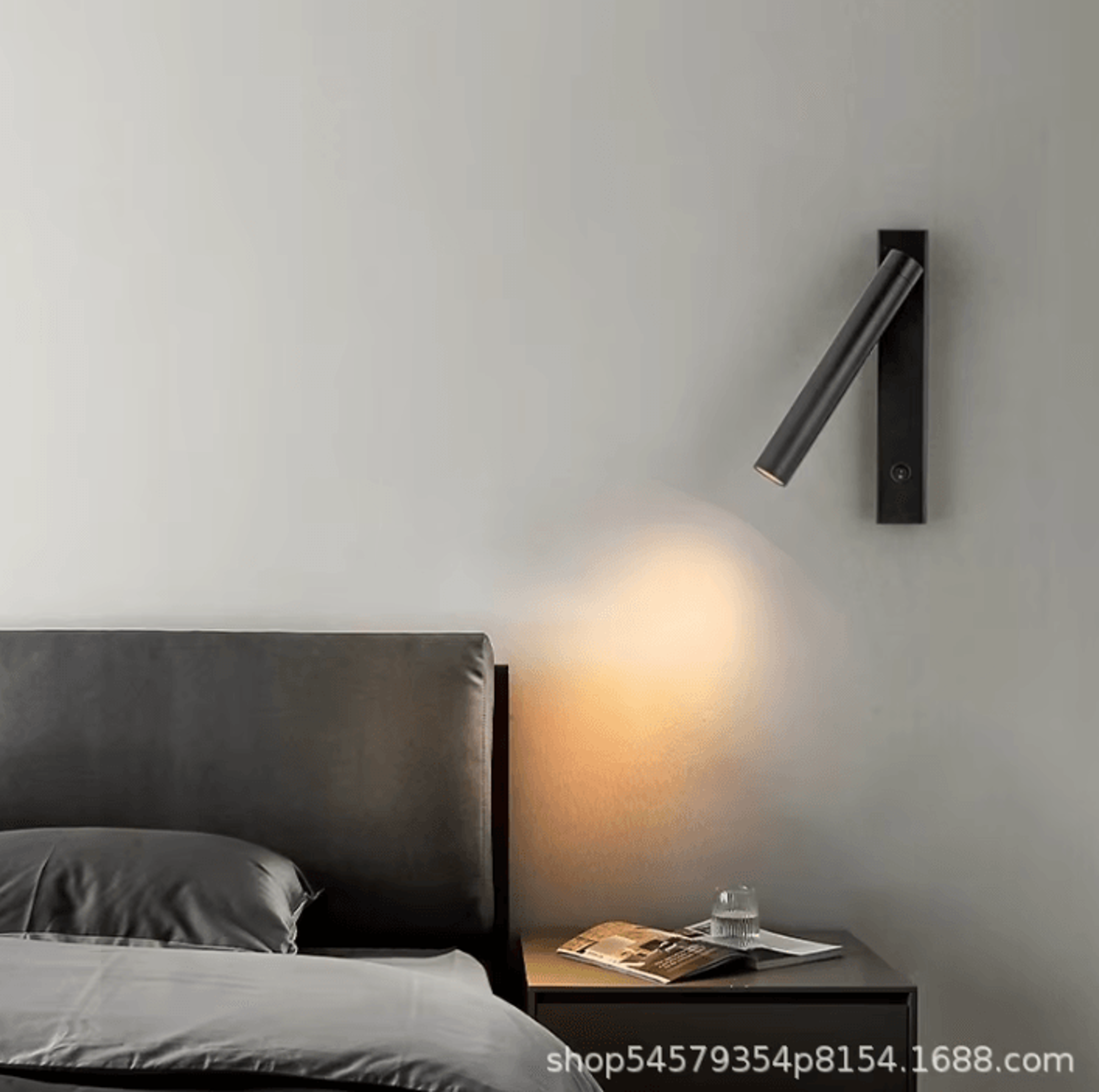 Minimalist Rotatable LED Reading Wall Lamp 1