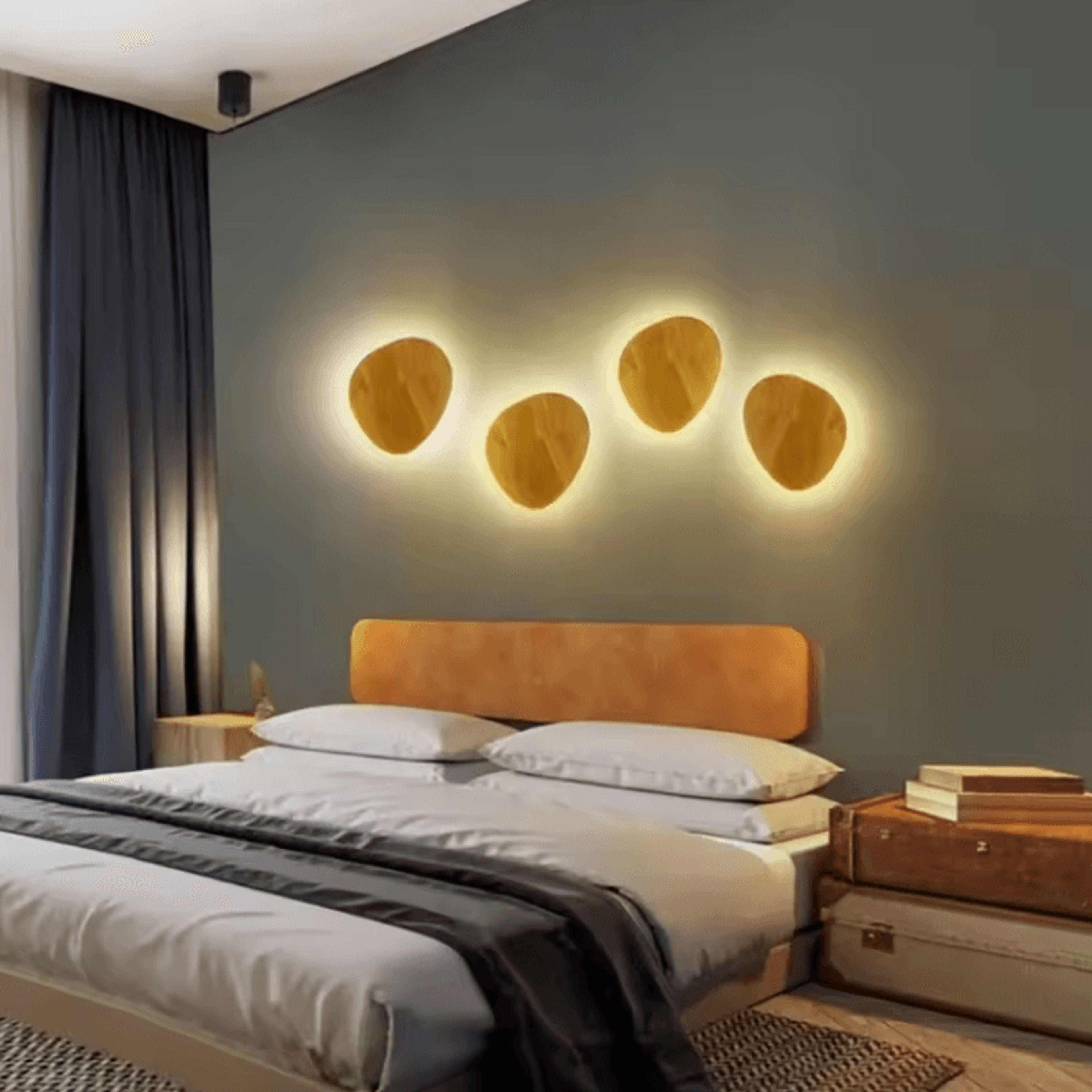 Nordic Wooden LED Wall Lamp 3