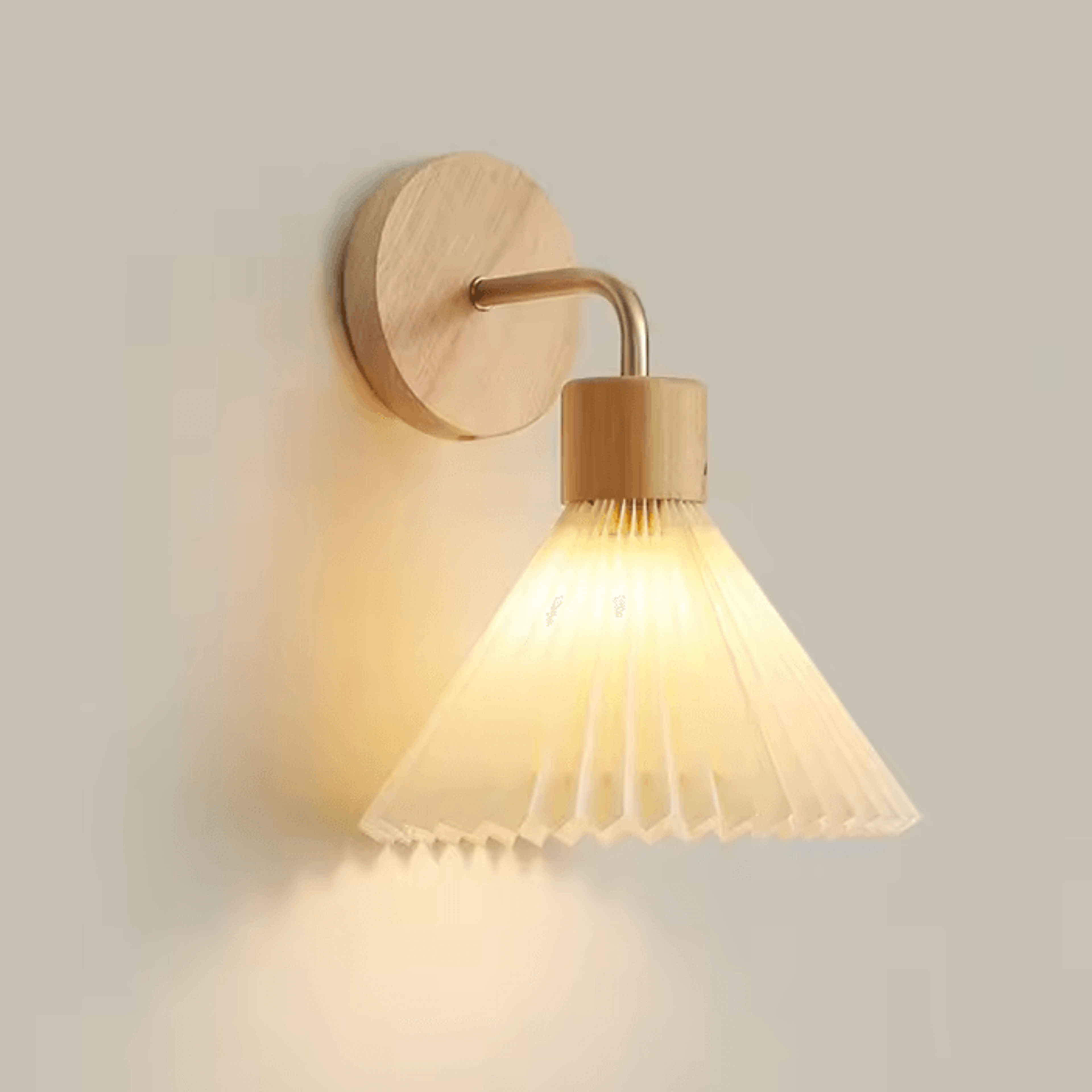 Nordic Wood E27 Bedside Wall Lamp 3