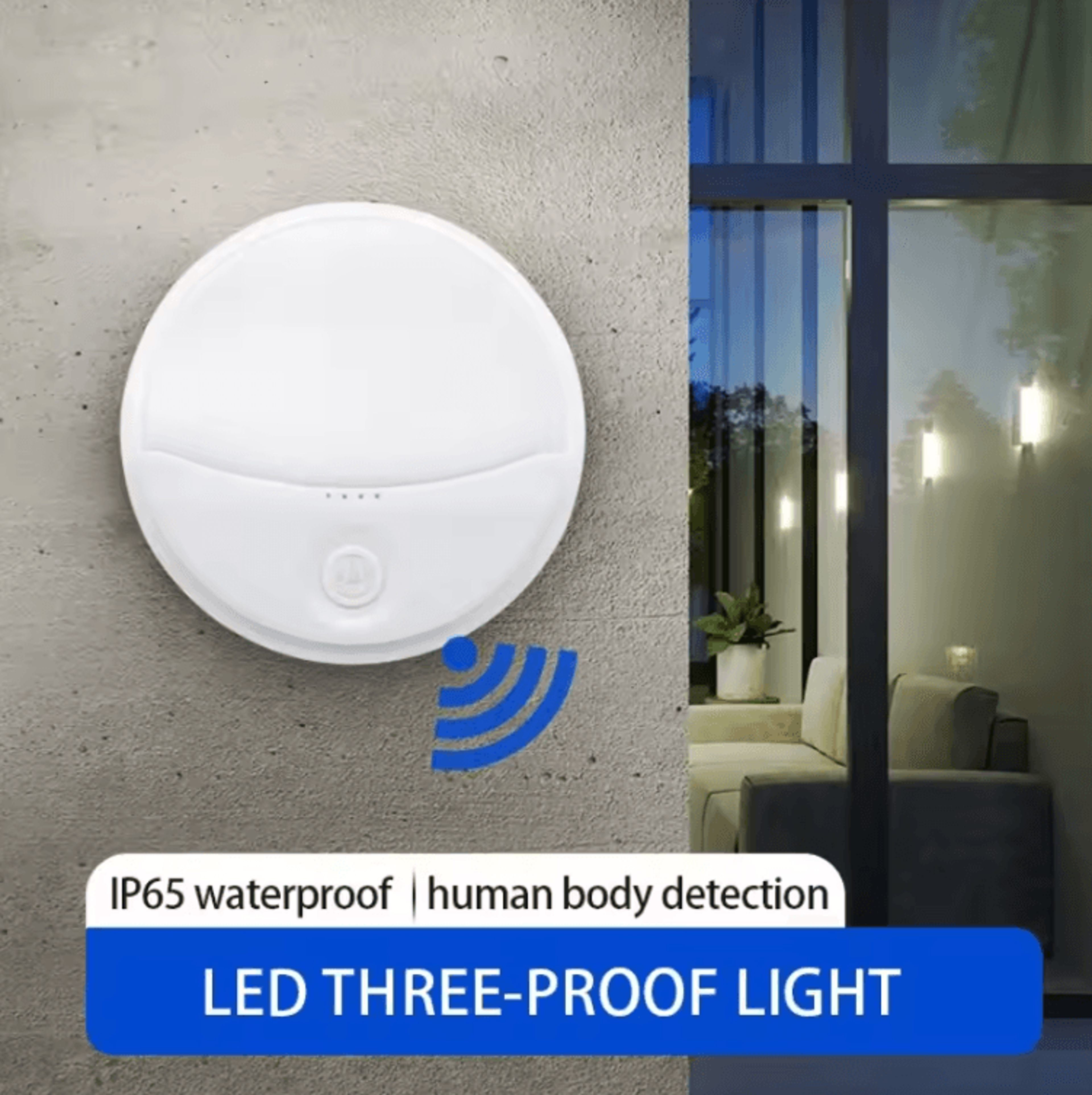 LED Motion Sensor Wall Light IP65 Outdoor Induction Lamp 3