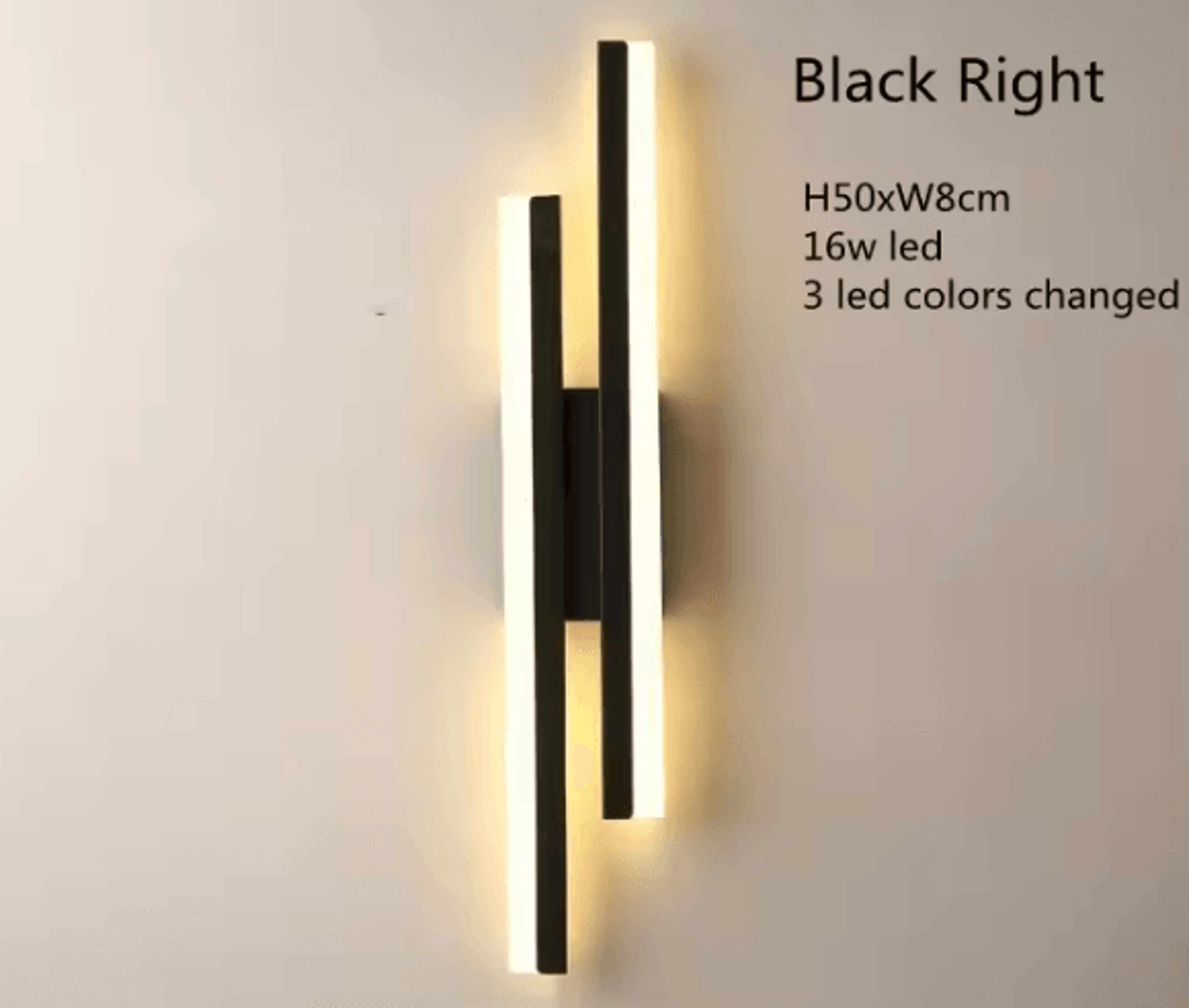 Copper Line LED Wall Lamp Modern Acrylic Wall Sconce 3