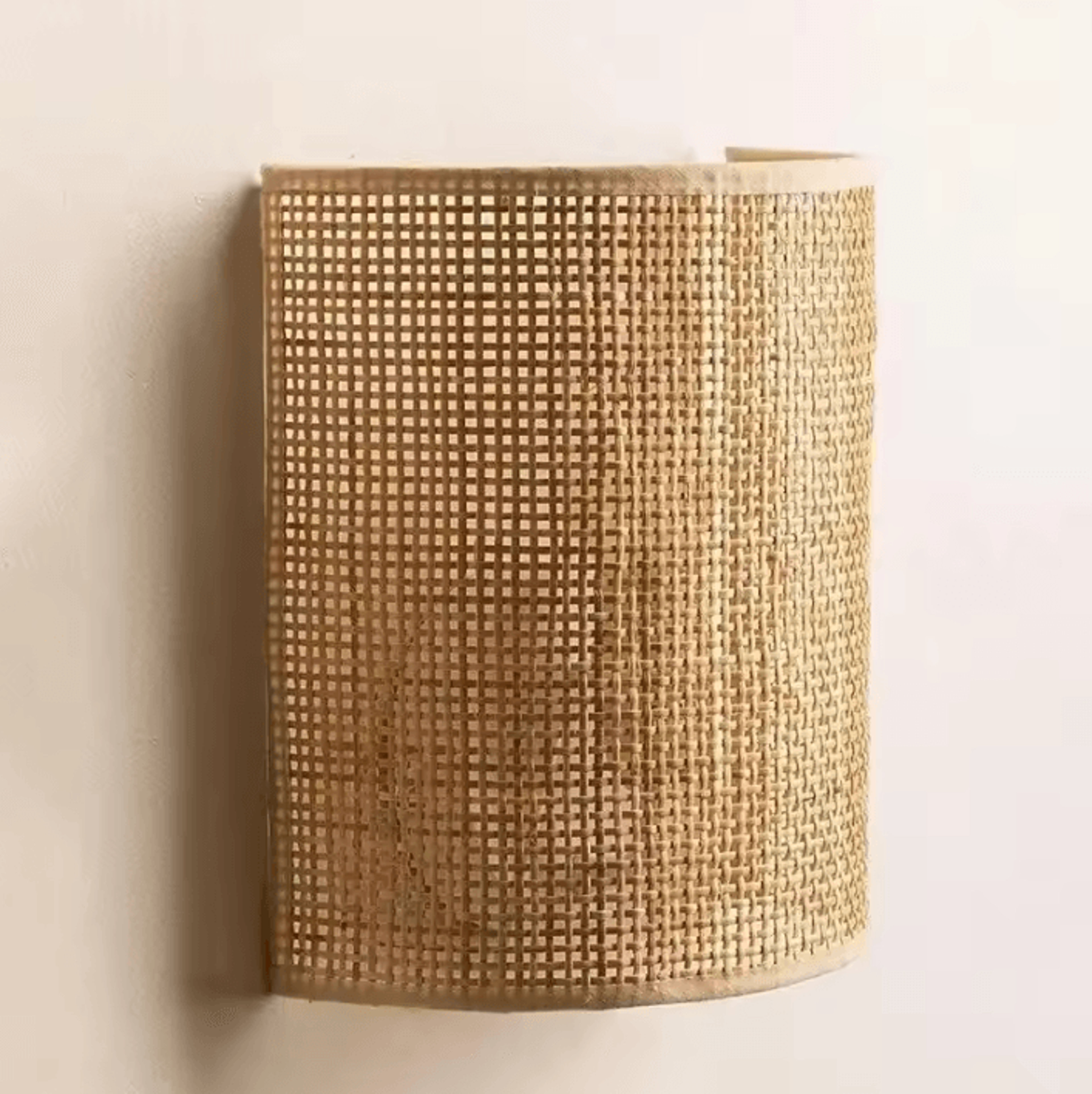 Southeast Asian Rattan Wall Lamp Handwoven Bedside Sconce 0