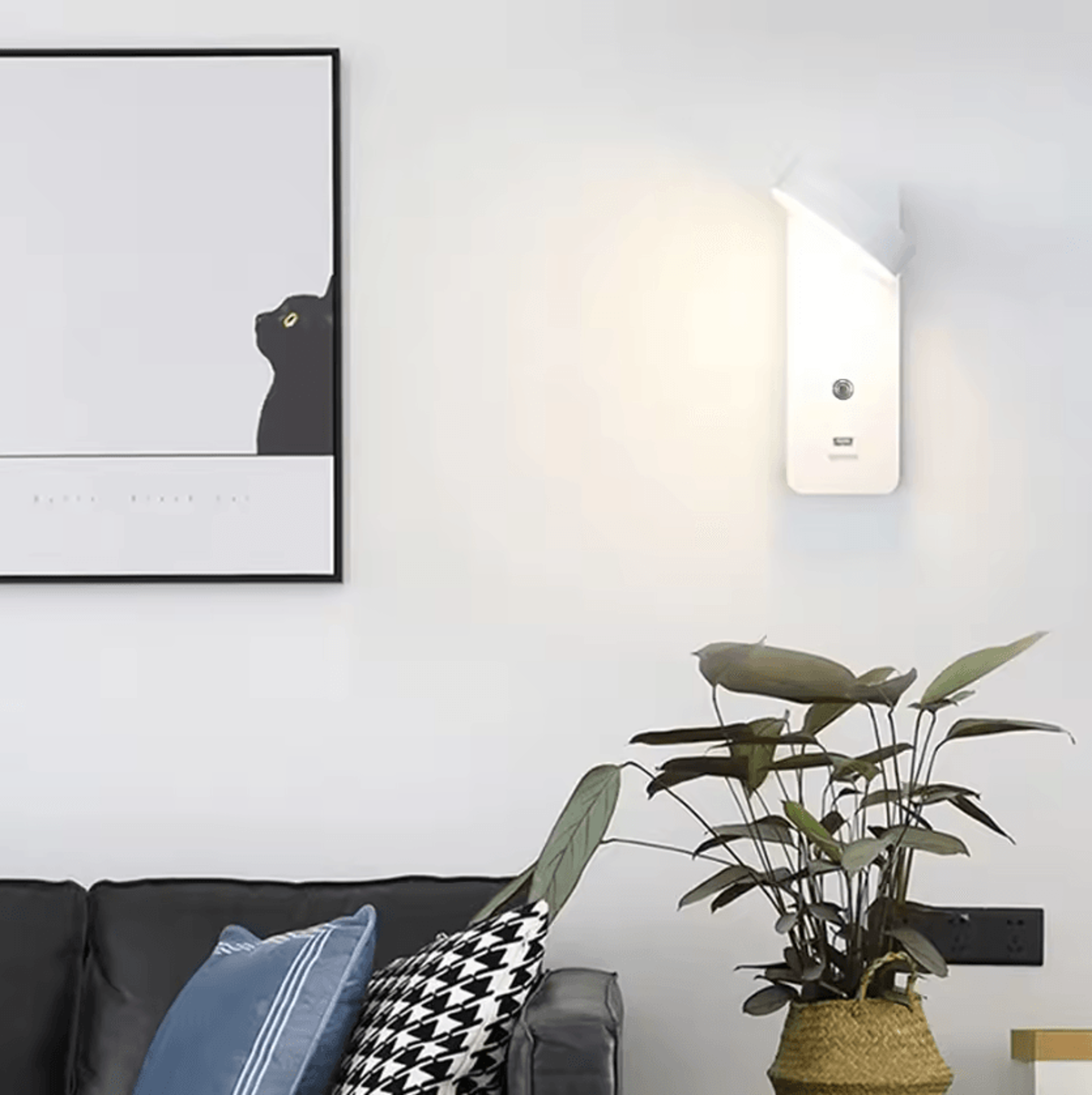 Modern LED Wall Light With Touch Dimming And USB Port 1