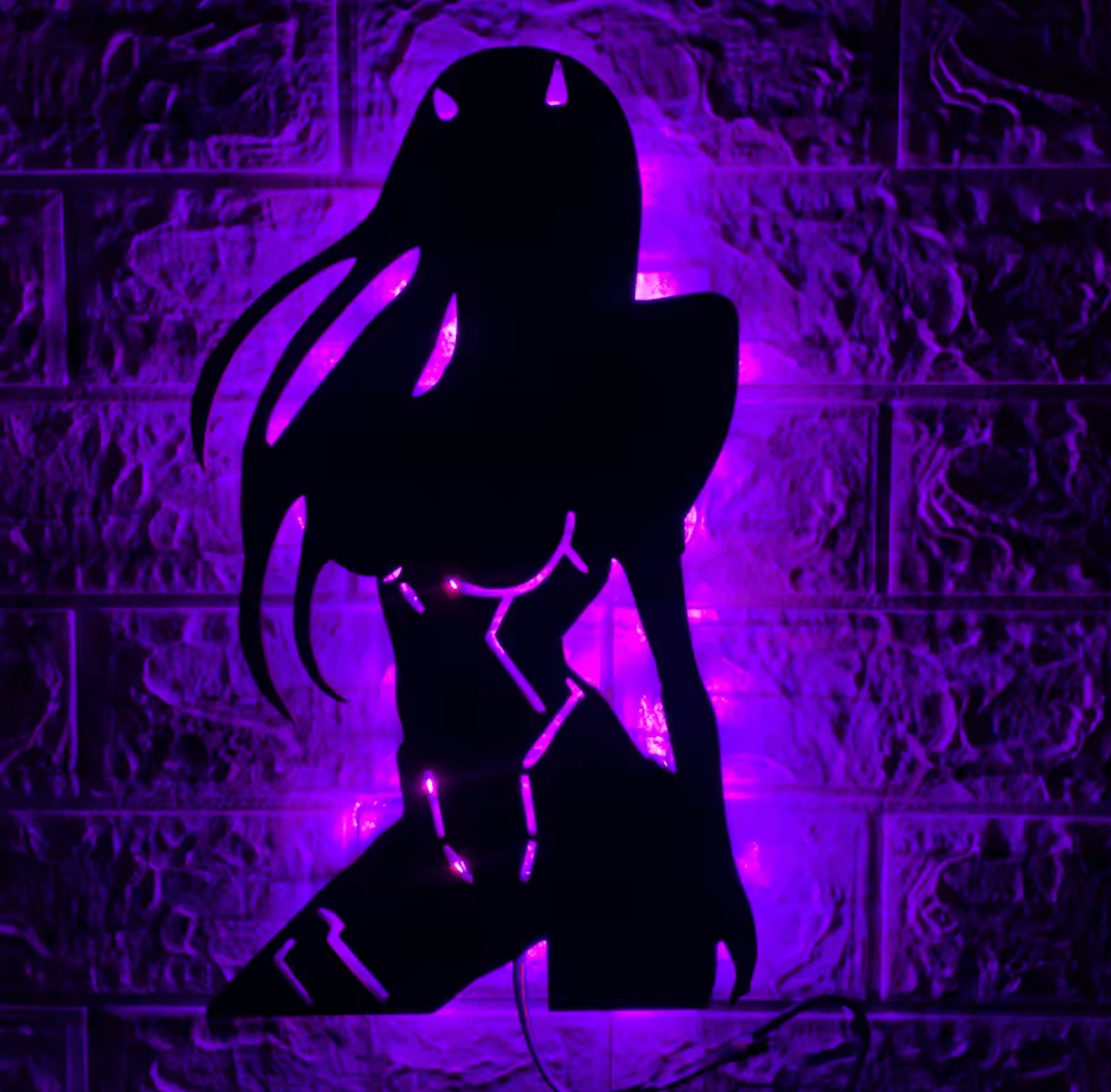 Beautiful Girl LED Wall Lamp USB Remote Night Light 5