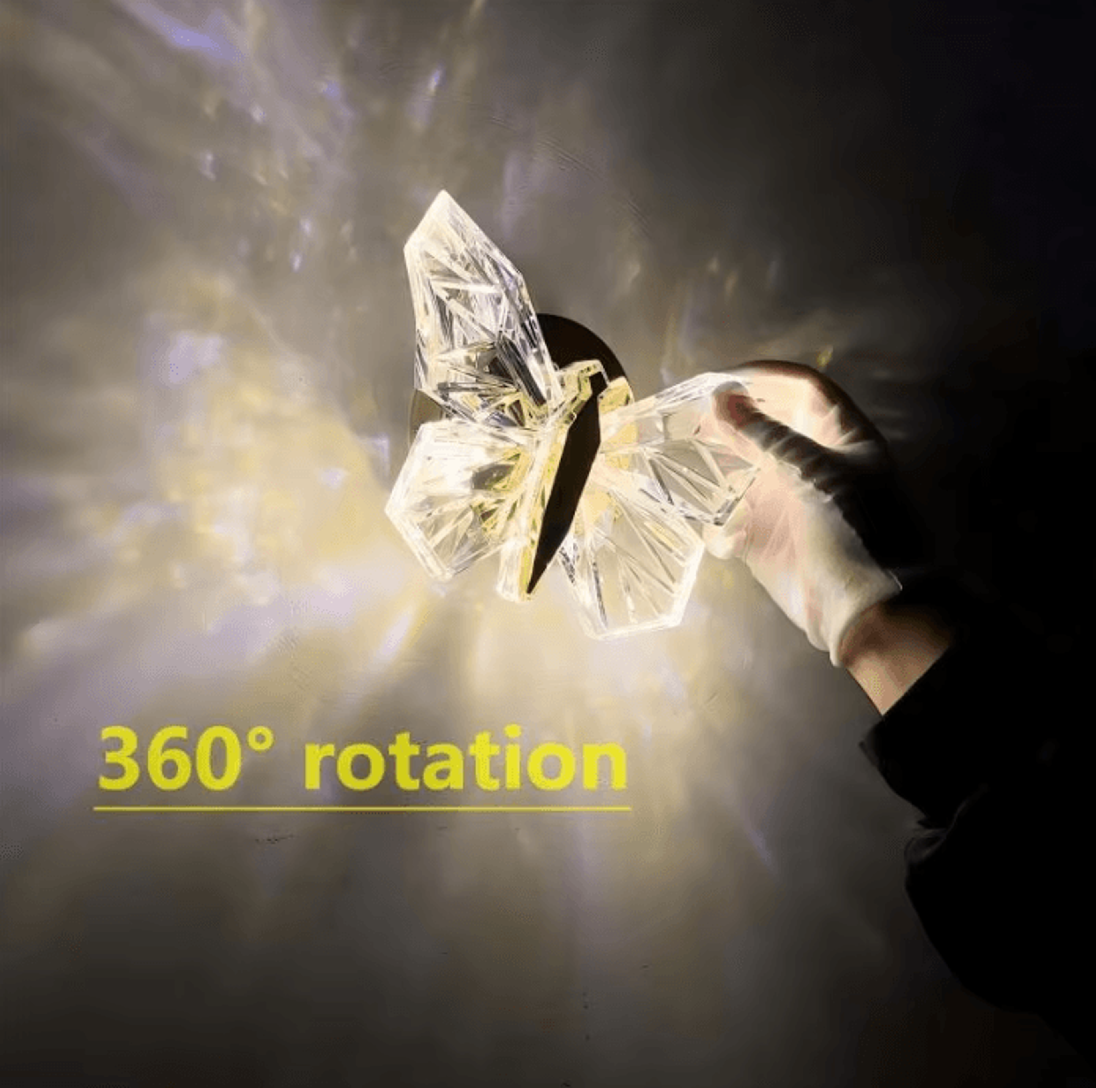 360 Degree Rotating LED Butterfly Wall Lamp 0
