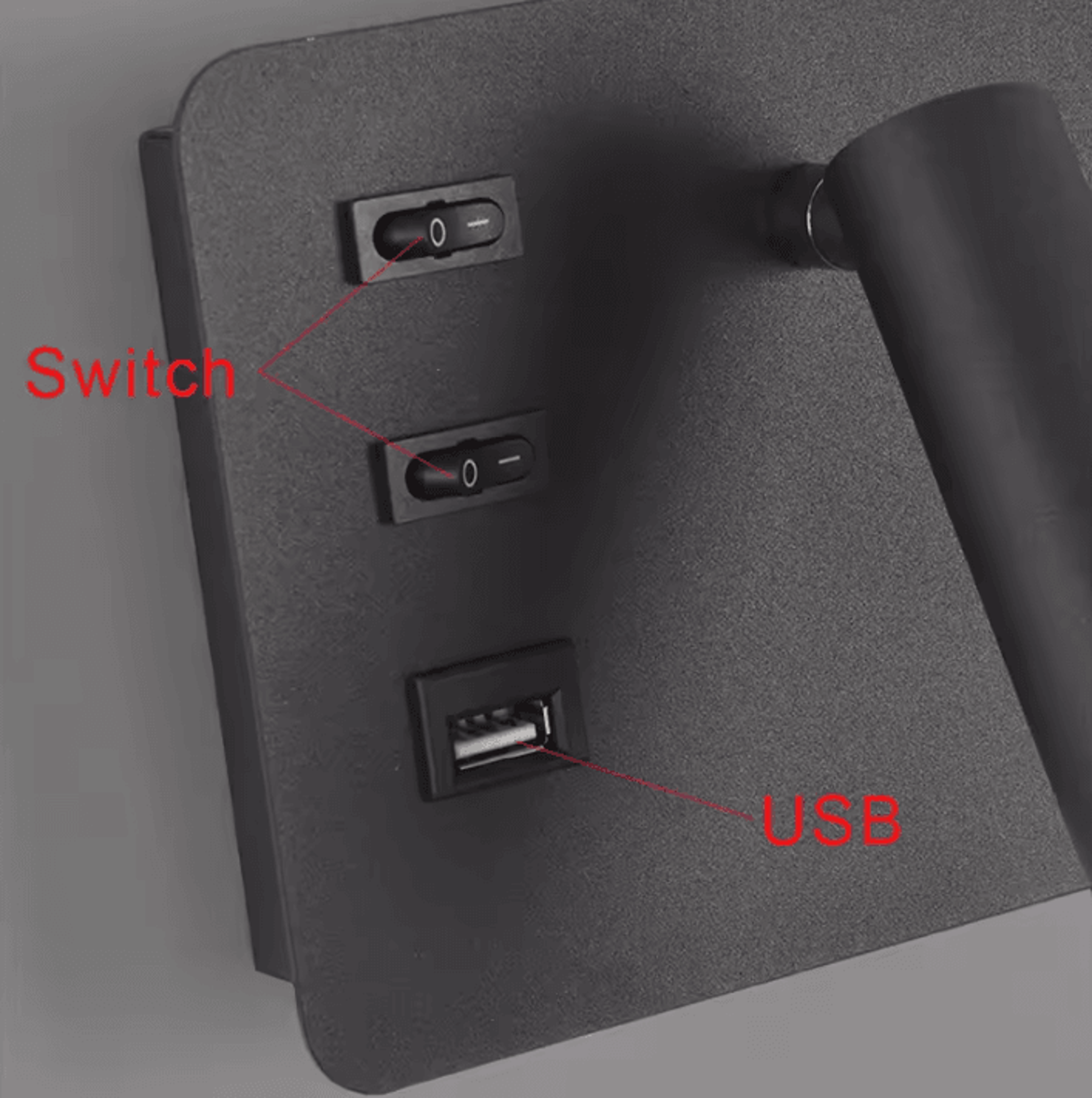 Nordic LED Wall Lamp With USB And Switch 4