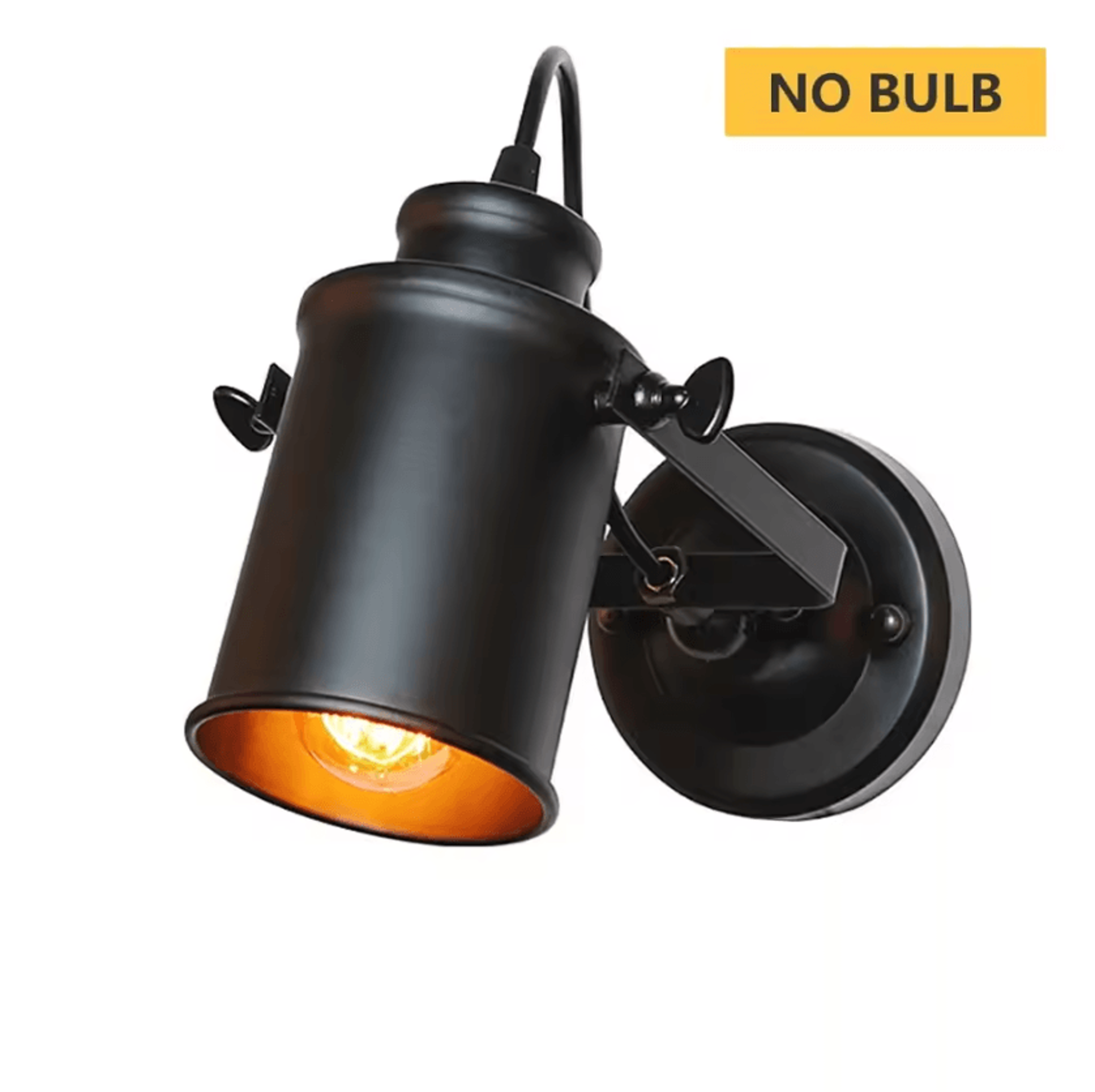 Vintage Industrial Iron Wall Sconce 5