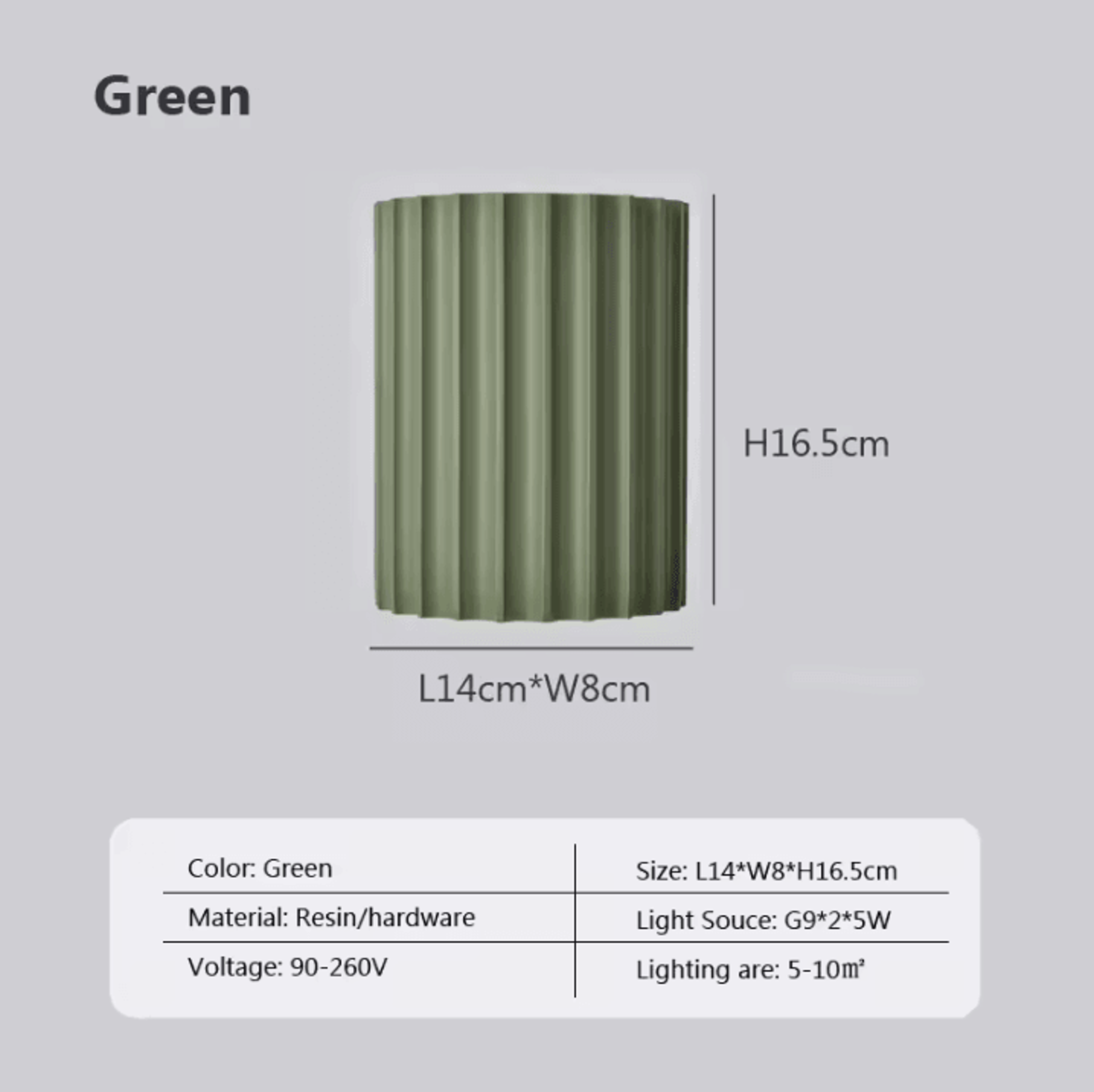 Macaron Resin G9 Wall Lamp Modern Indoor Sconce 7