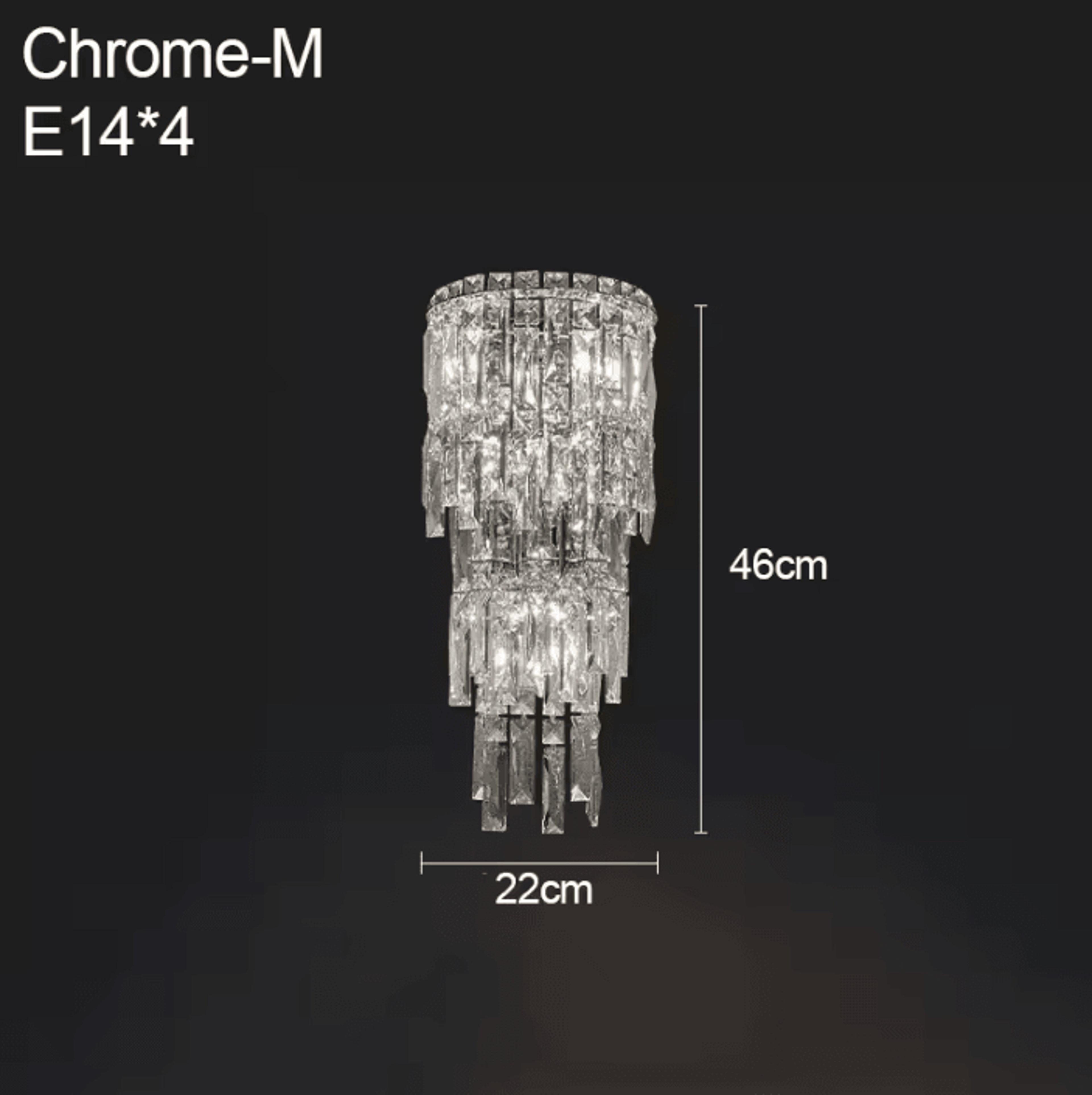 Modern Luxury Crystal Wall Sconce 7