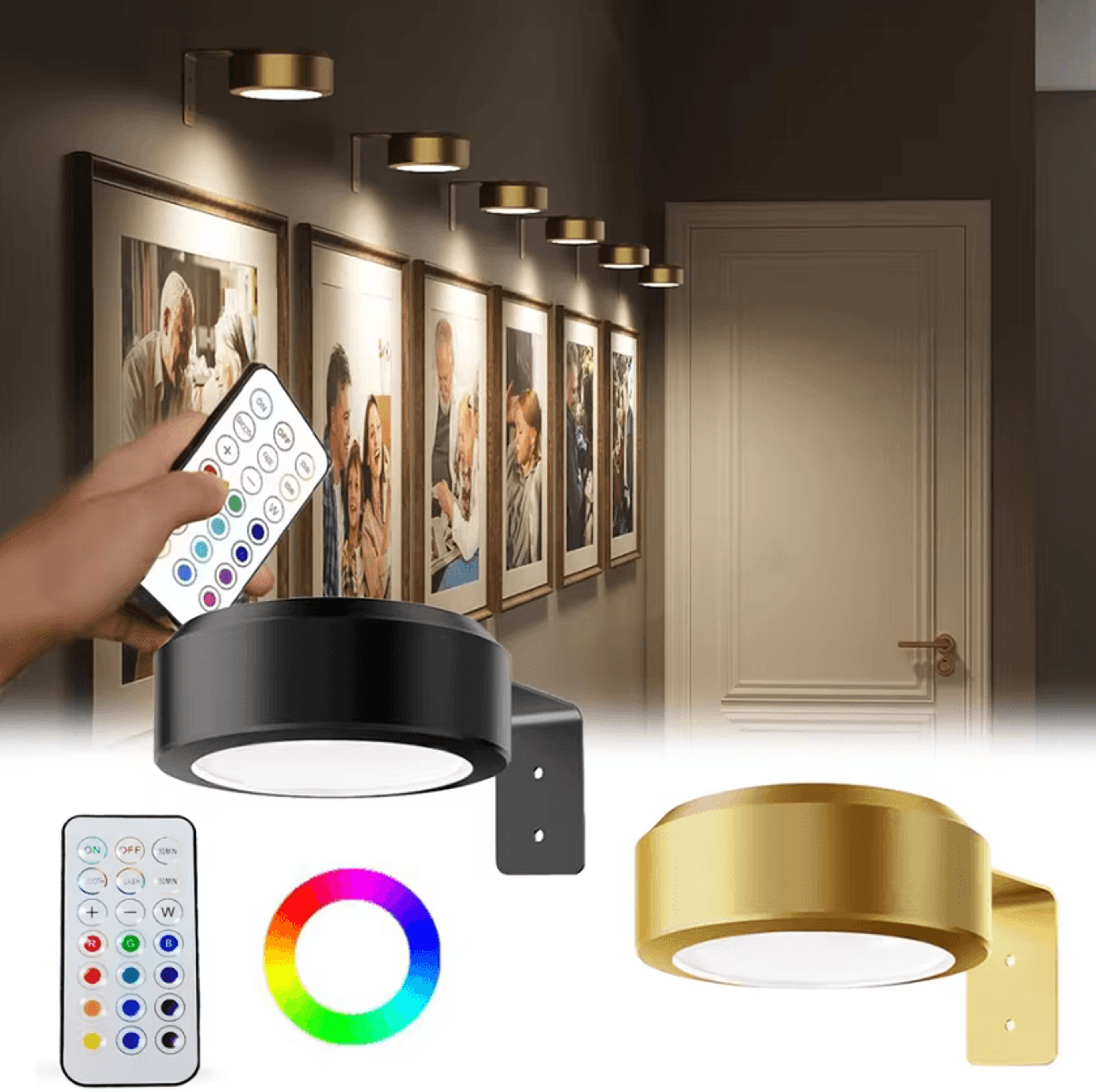 RGBW Magnetic Dimmable LED Picture Light 0