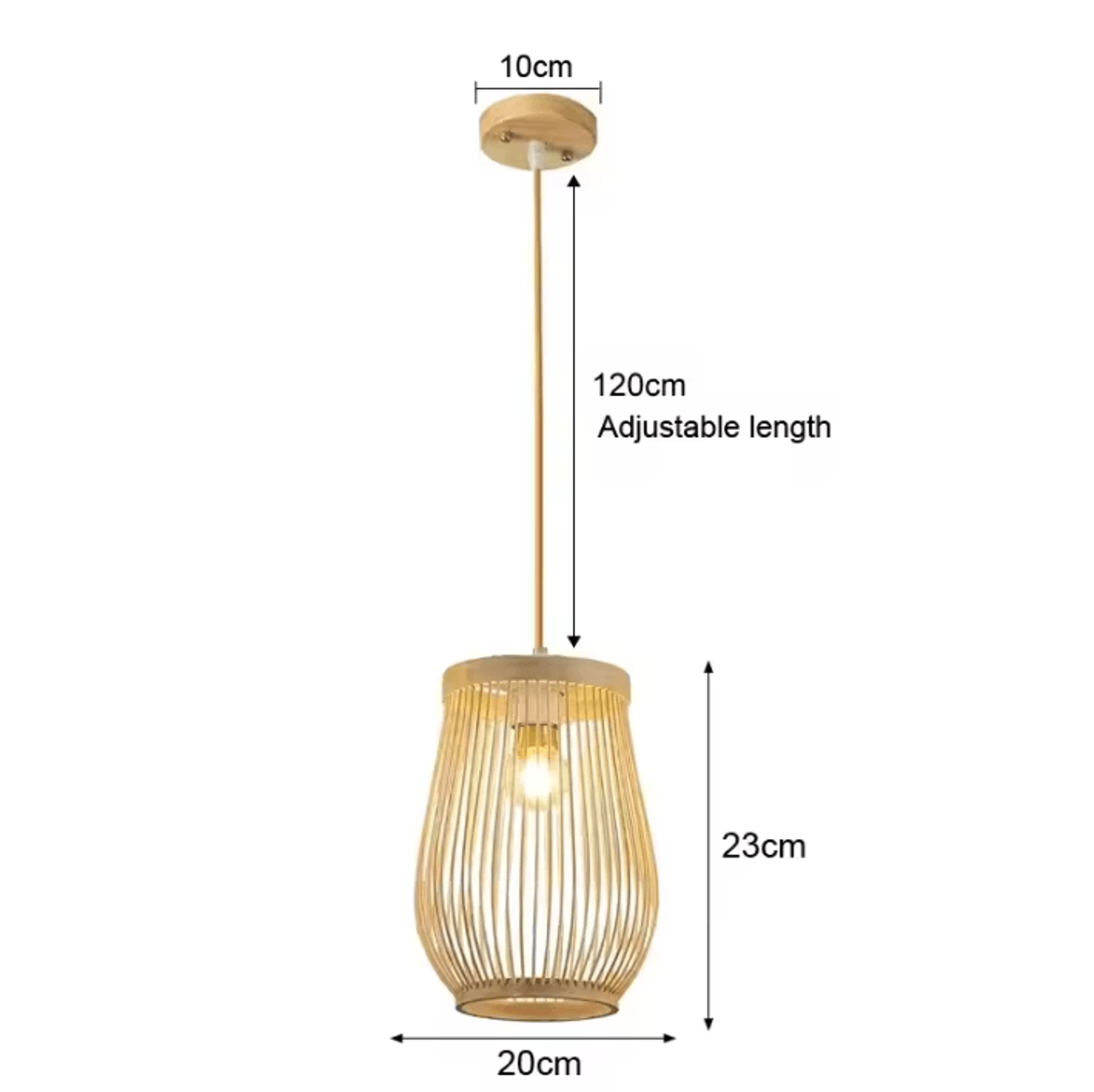 Handwoven Bamboo Art Wall Sconce 7