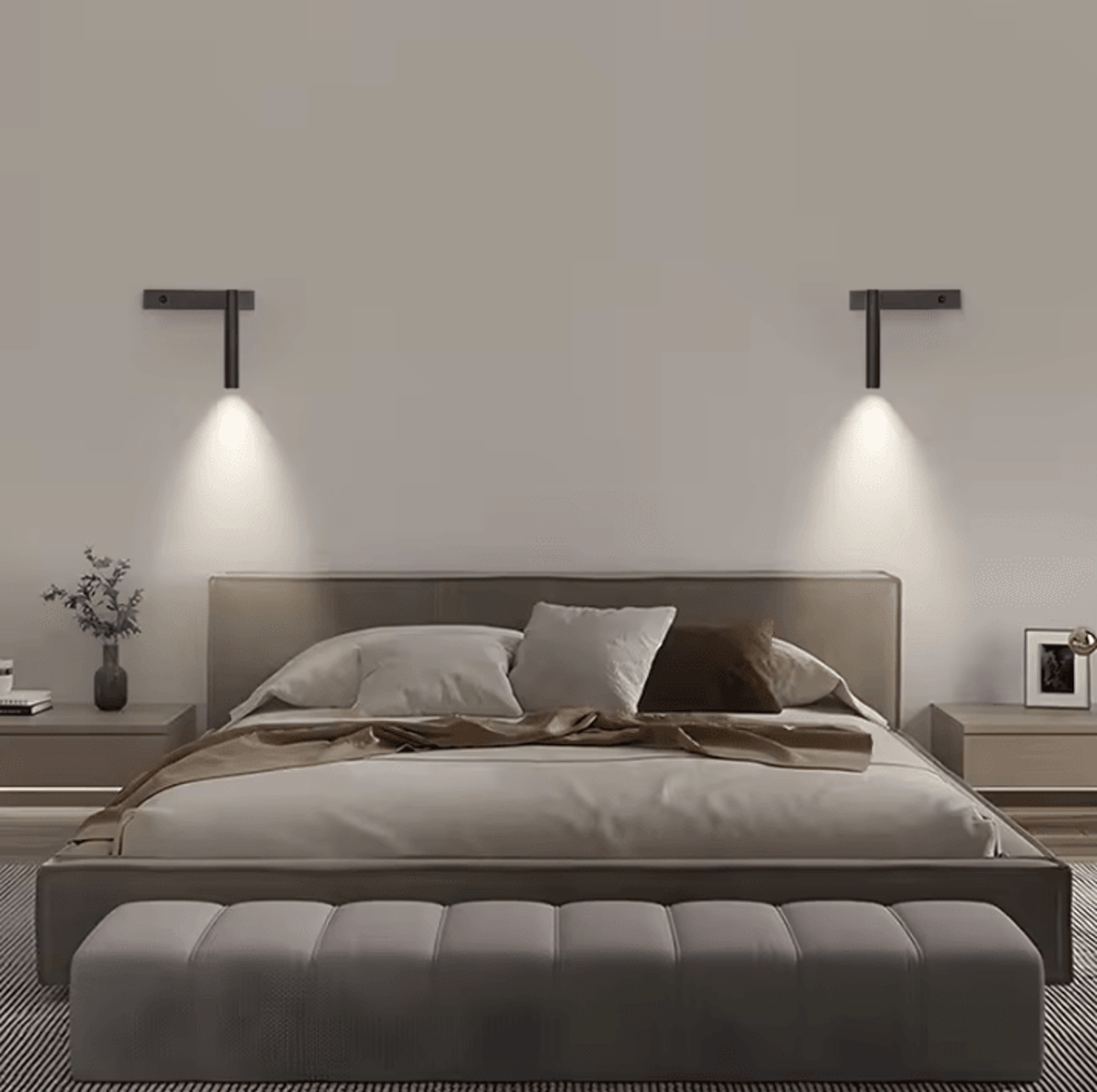 Nordic Adjustable LED Bedside Reading Wall Lamp 1