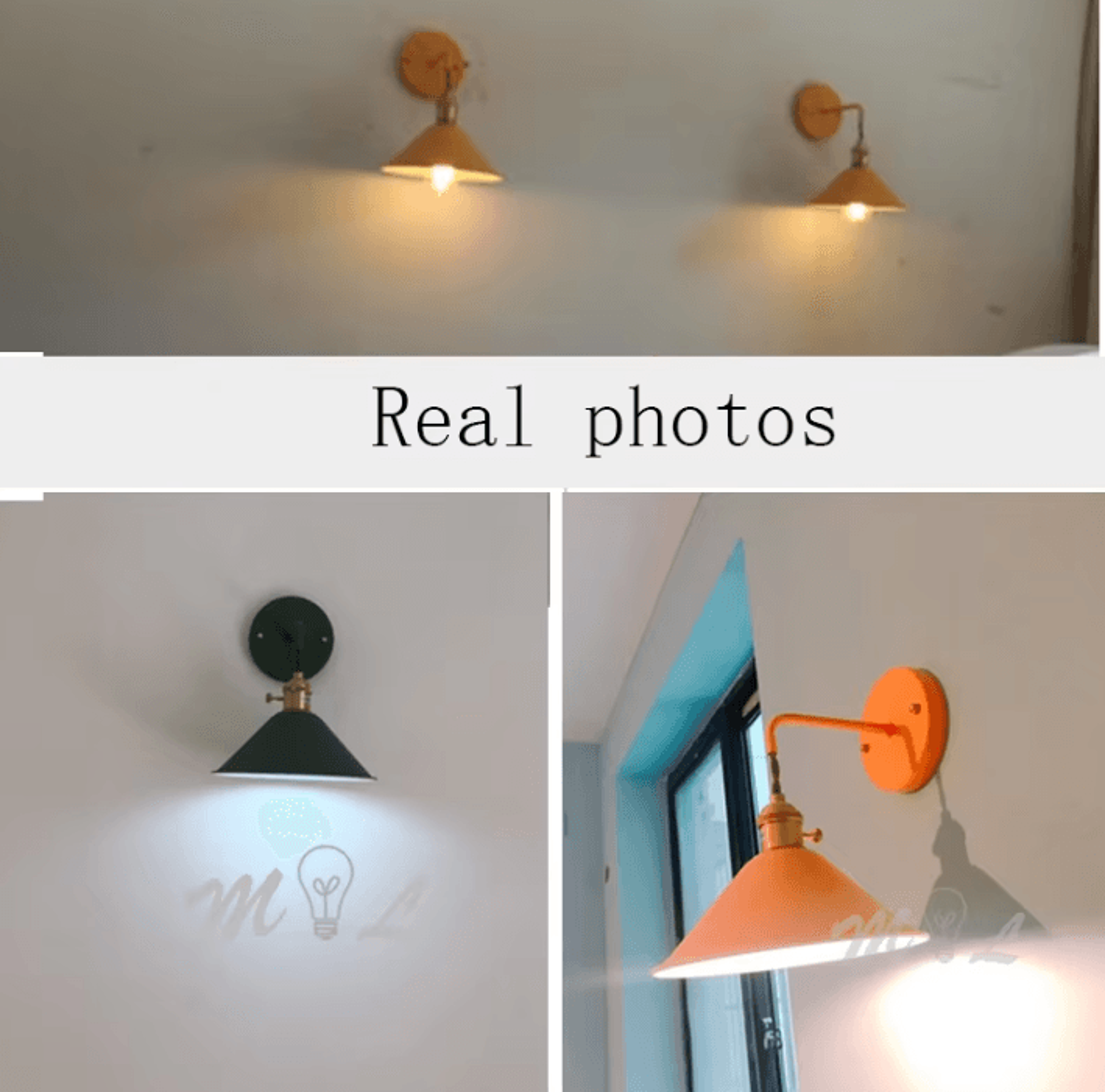 Modern E27 Iron Wall Sconce 0