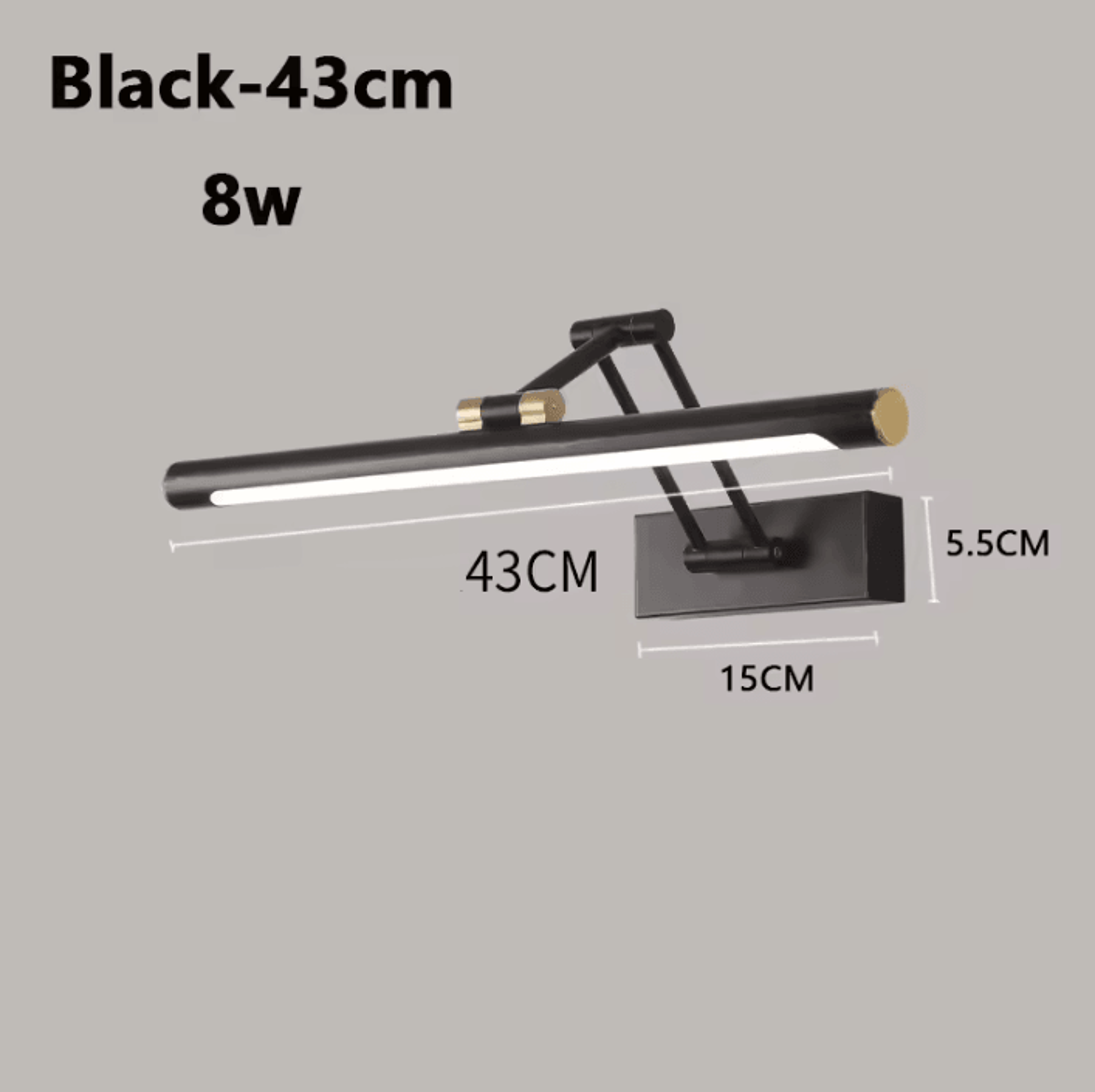 Modern Foldable LED Mirror Wall Lamp 8
